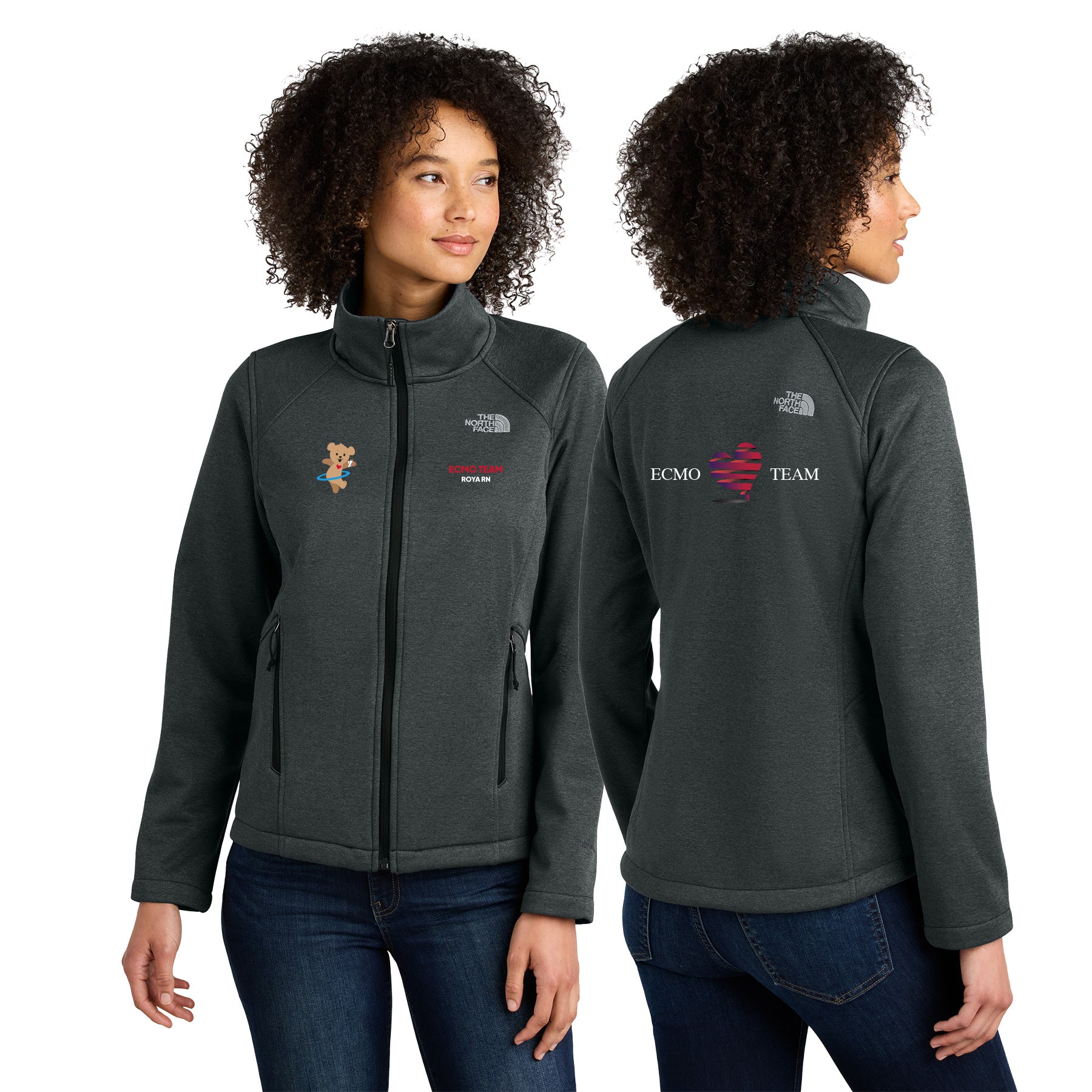 ECMO TEAM The North Face Women's Chest Ridgewall Soft Shell Jacket