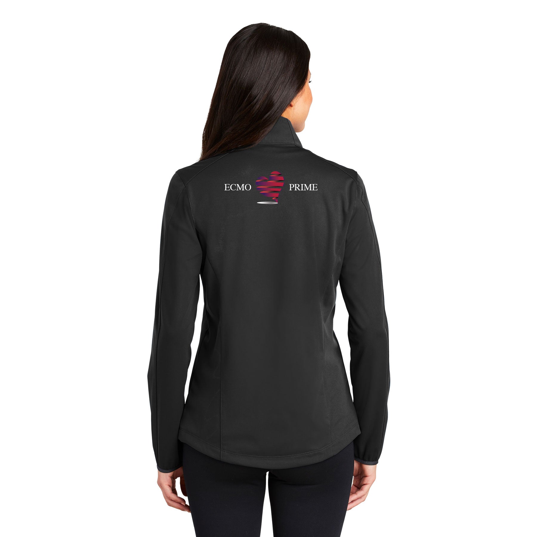 RADY'S ECMO PRIME LOGO PORT AUTHORITY LADIES ACTIVE SOFT SHELL JACKET