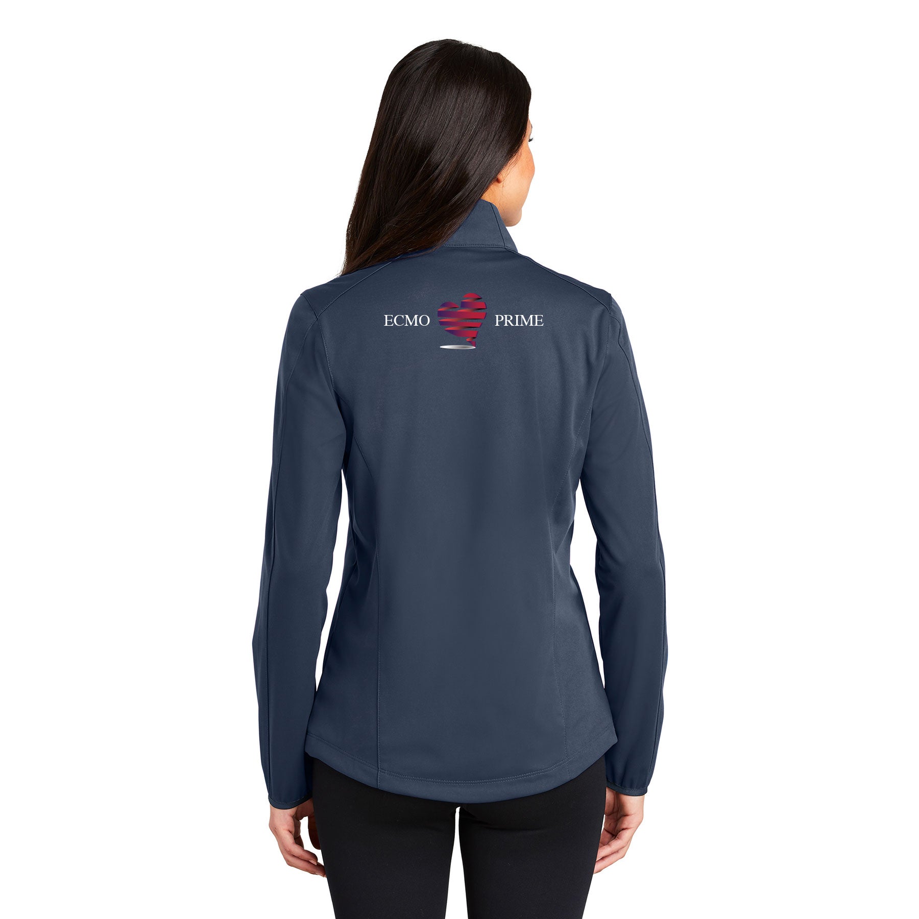 RADY'S ECMO PRIME LOGO PORT AUTHORITY LADIES ACTIVE SOFT SHELL JACKET