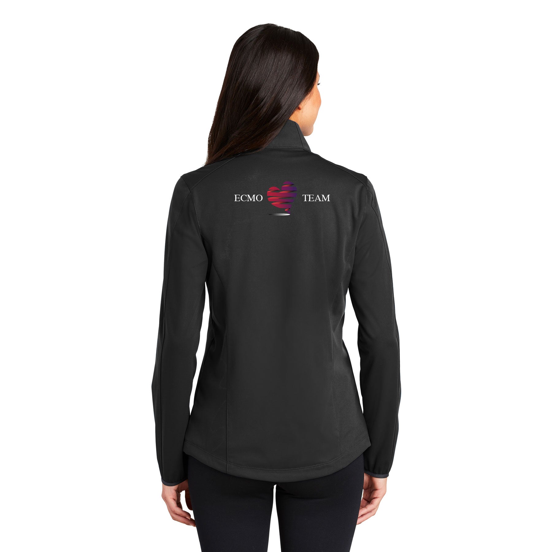 RADY'S ECMO TEAM LOGO PORT AUTHORITY LADIES ACTIVE SOFT SHELL JACKET