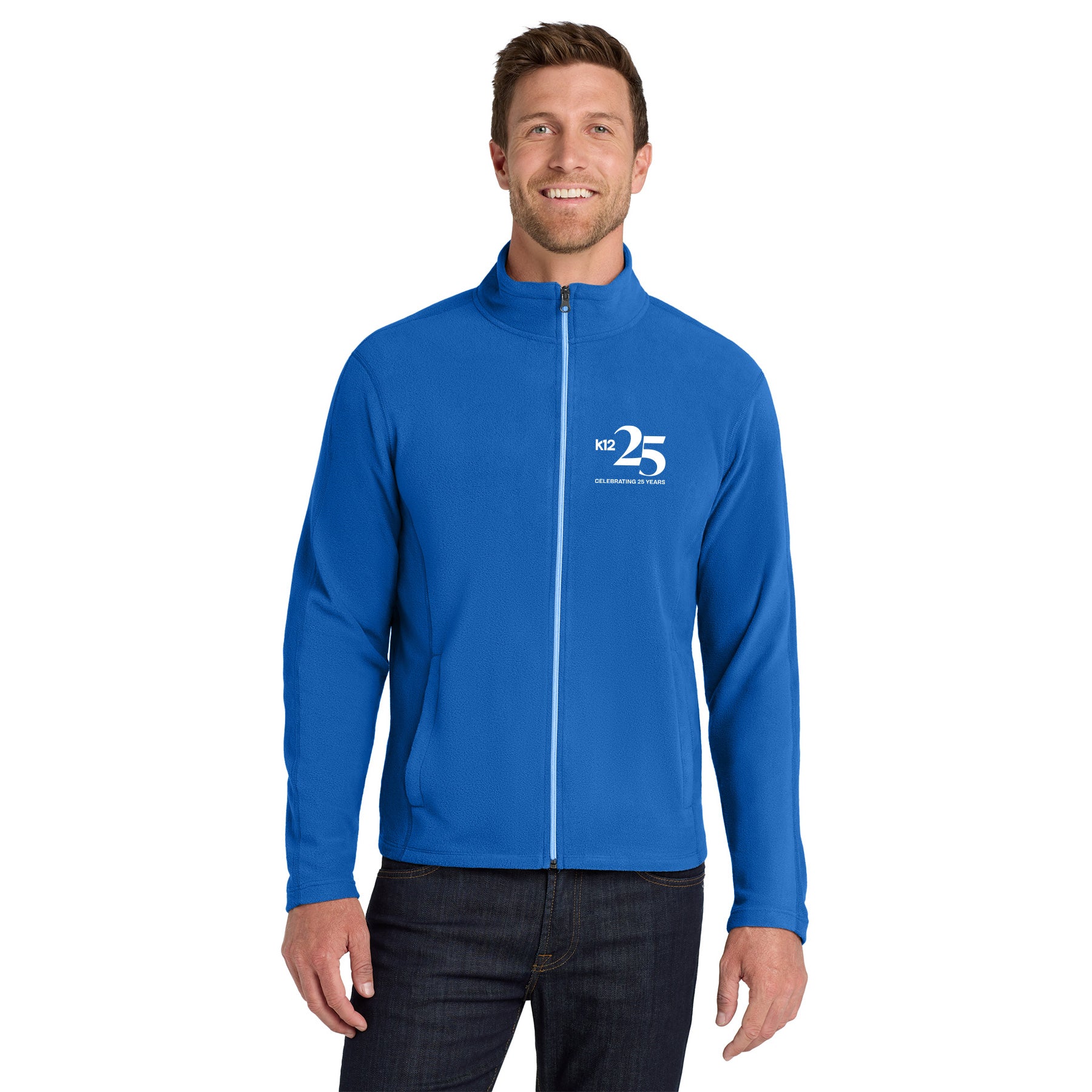 K12 25 YEARS EMBROIDERED LOGO MICROFLEECE JACKET