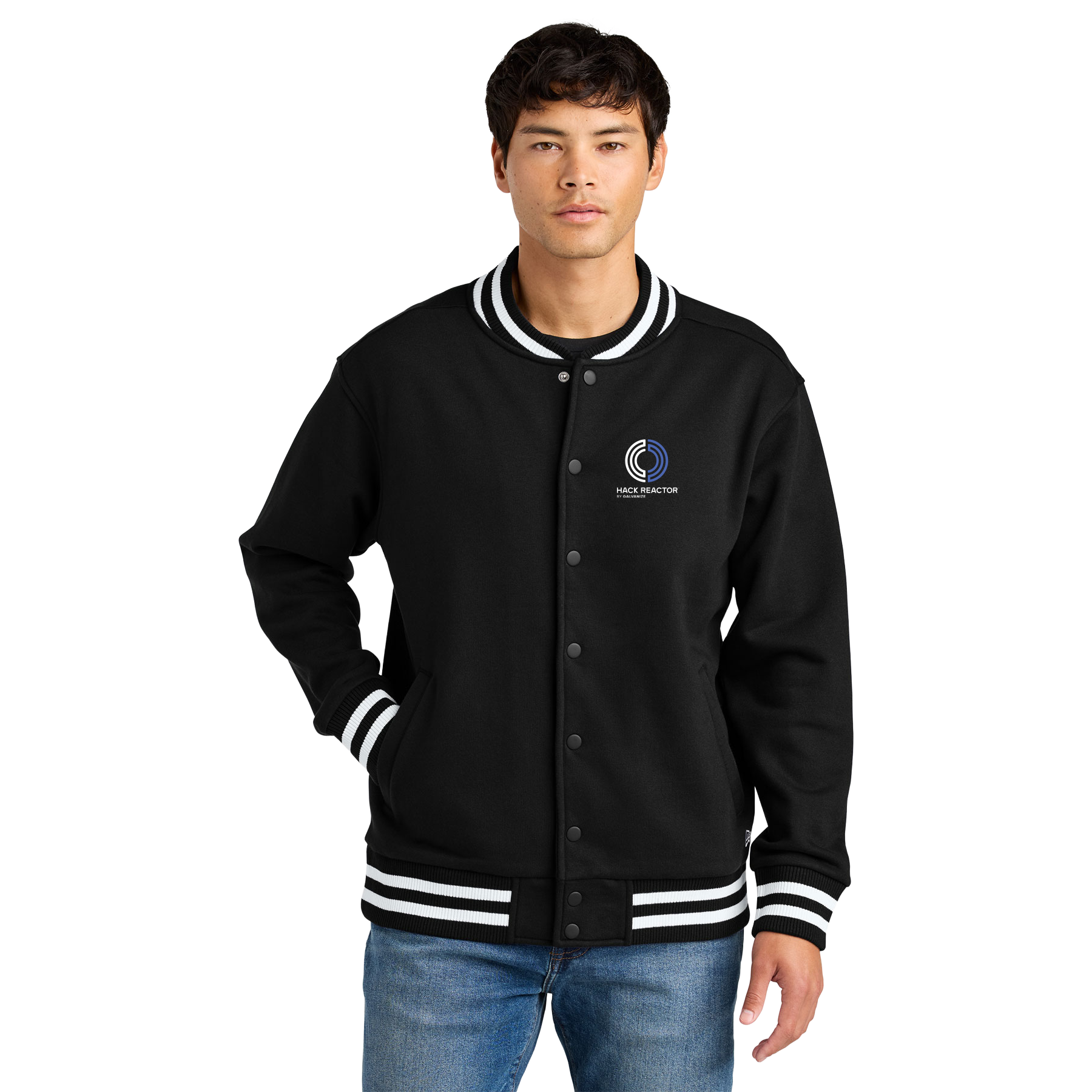 HACK HACKR NEW ERA VARSITY HEAVYWEIGHT FLEECE JACKET