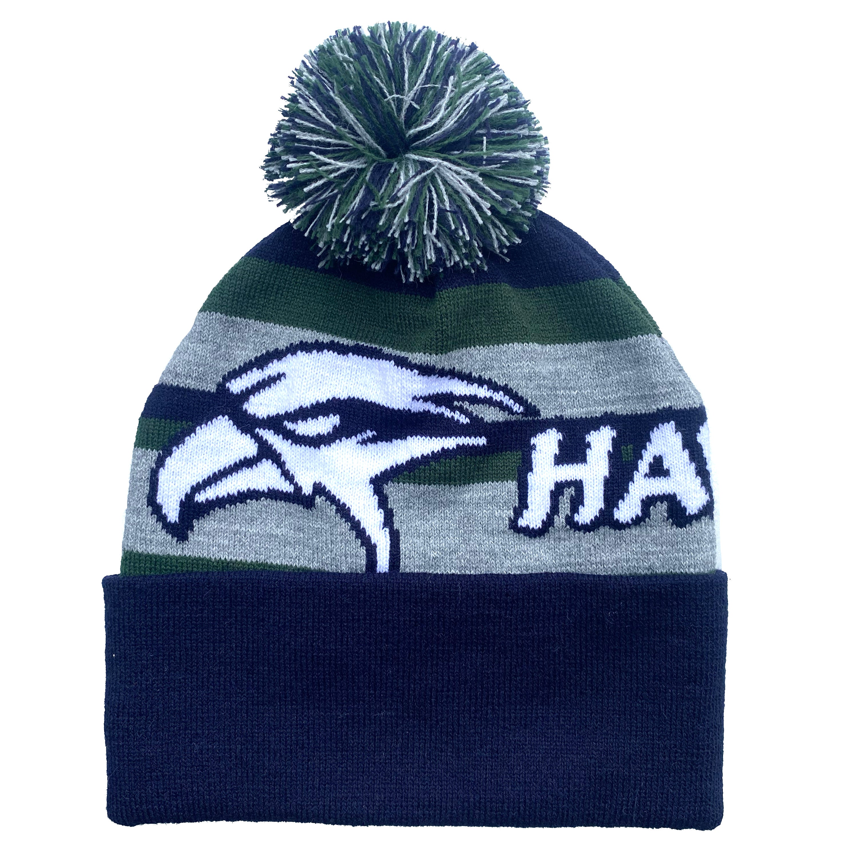 Hawks Knit Pom Team Beanie