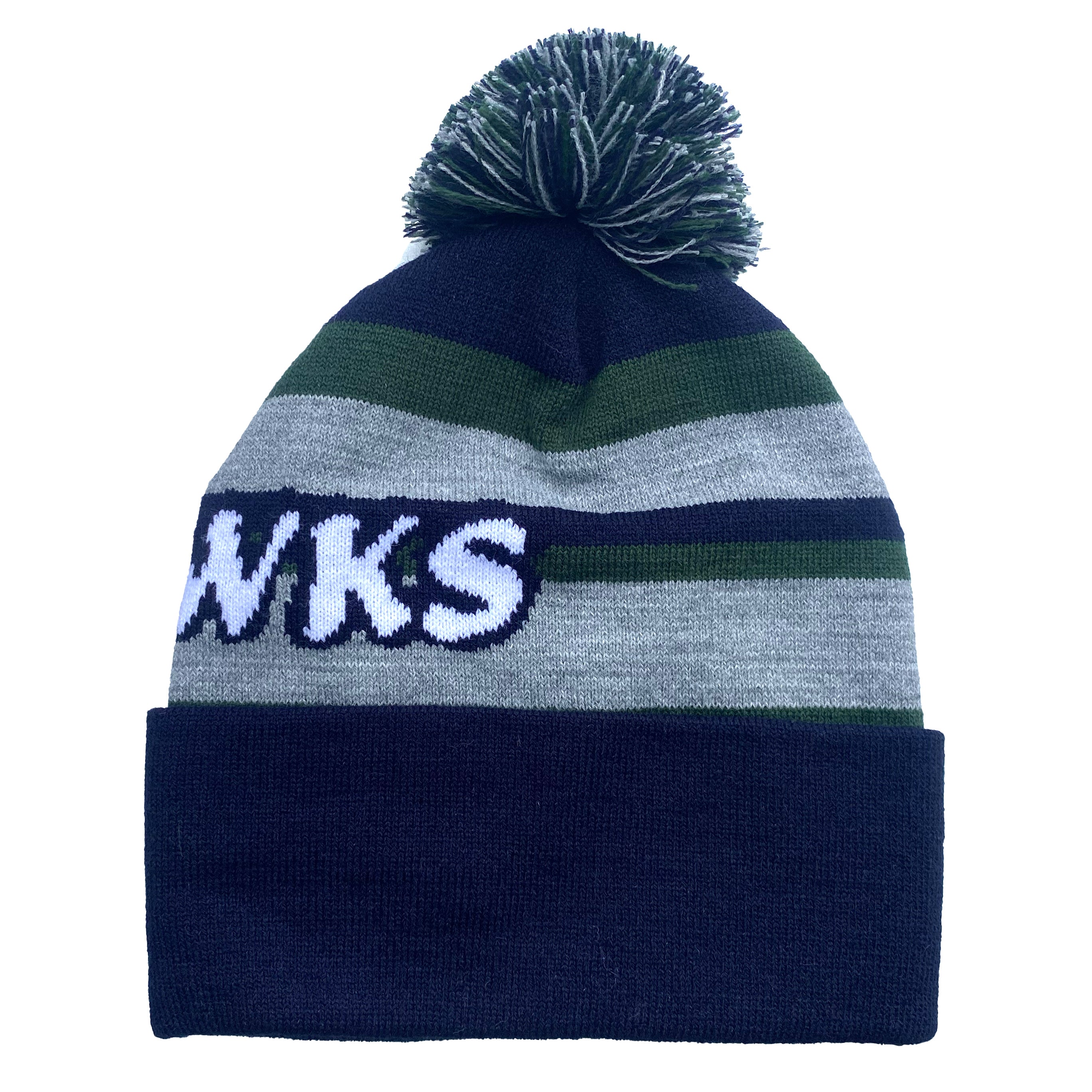 Hawks Knit Pom Team Beanie