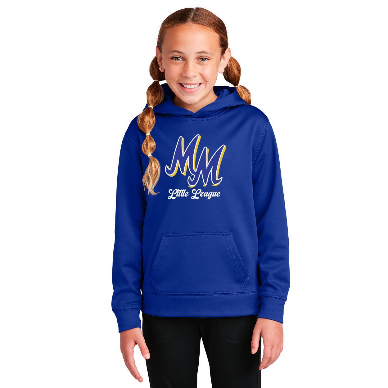 MIRA MESA LITTLE LEAGUE MM SCRIPT PERFORMANCE HOODED SWEATSHIRT