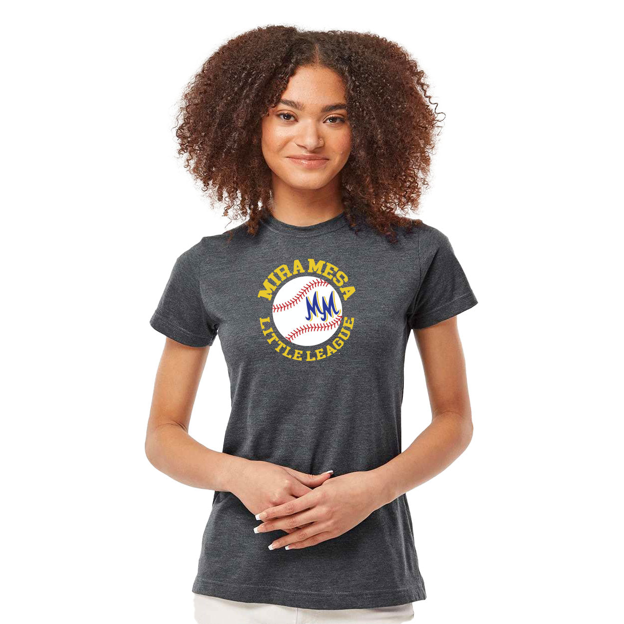 MIRA MESA LITTLE LEAGUE CIRCLE LOGO SLIM FIT JERSEY TEE
