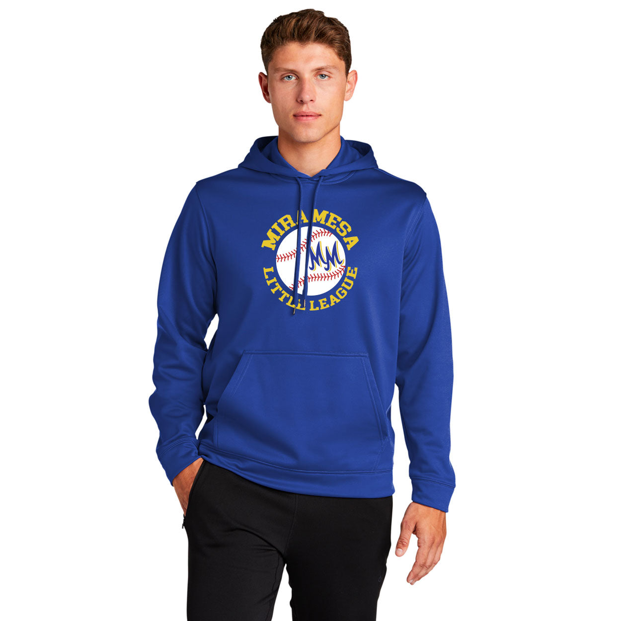 MIRA MESA LITTLE LEAGUE CIRCLE LOGO PERFORMANCE HOODED SWEATSHIRT