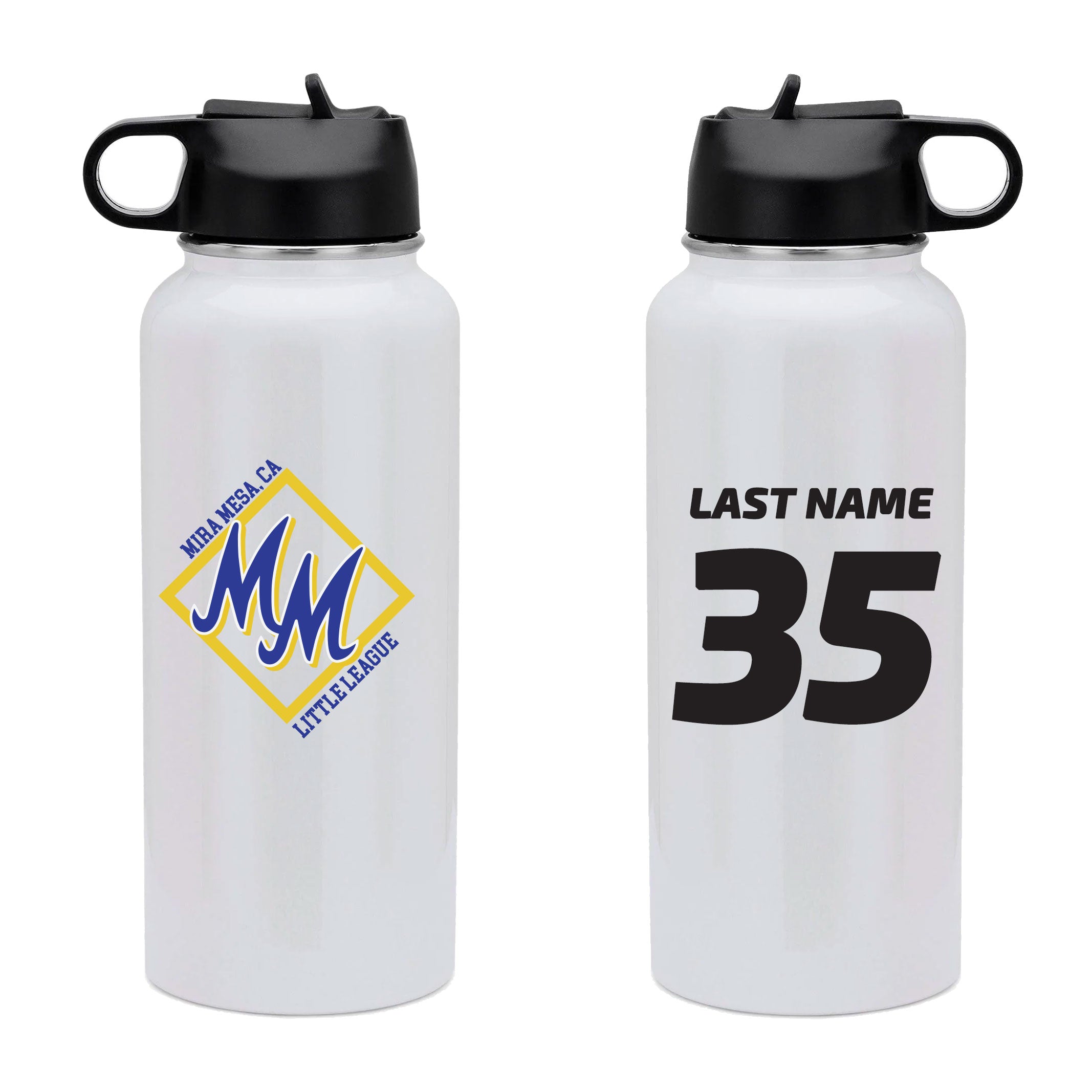 MIRA MESA LITTLE LEAGUE MM DIAMOND 32OZ HYDRO WATER BOTTLE - SUBLIMATION