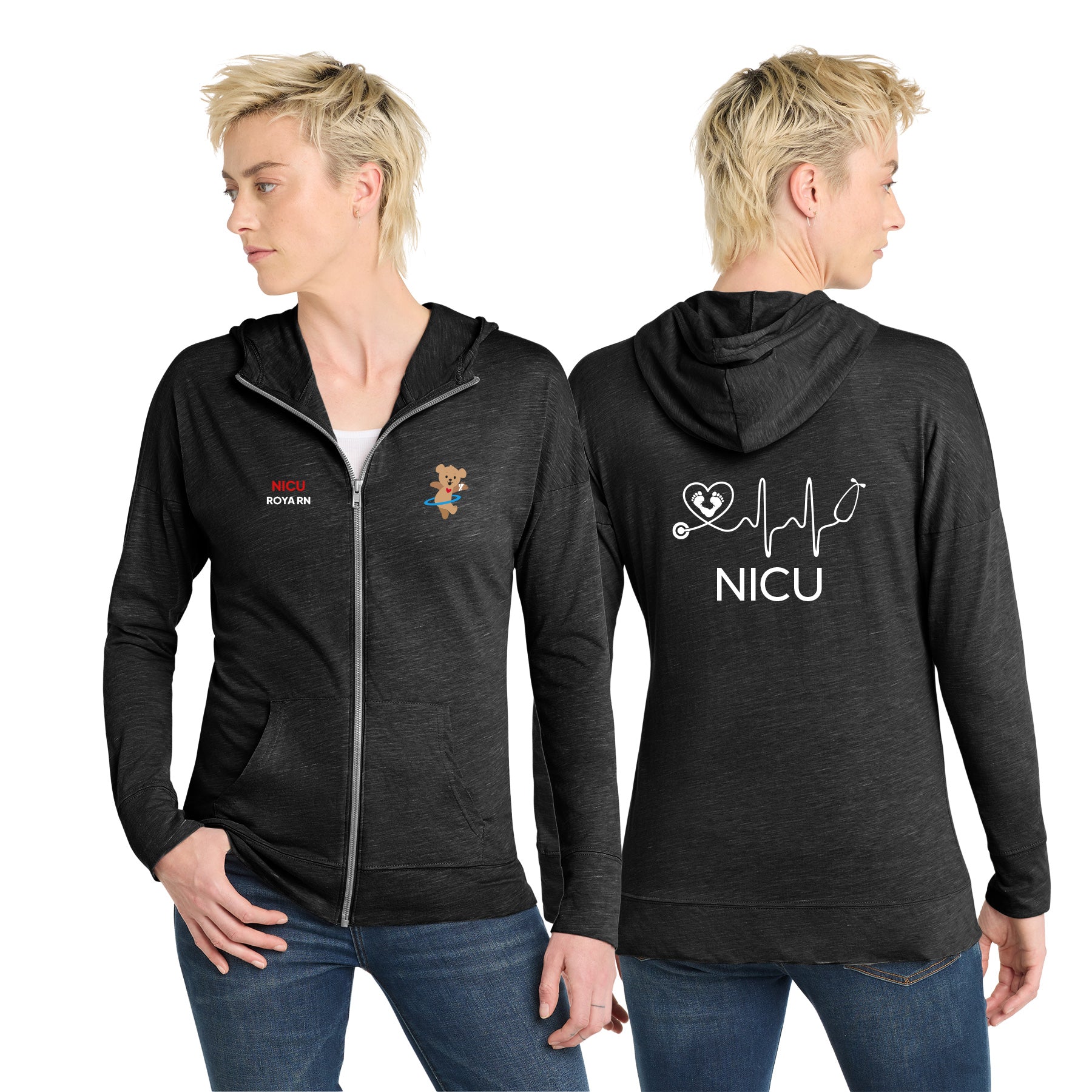 RADY NICU WOMEN'S MEDAL FULL-ZIP HOODIE