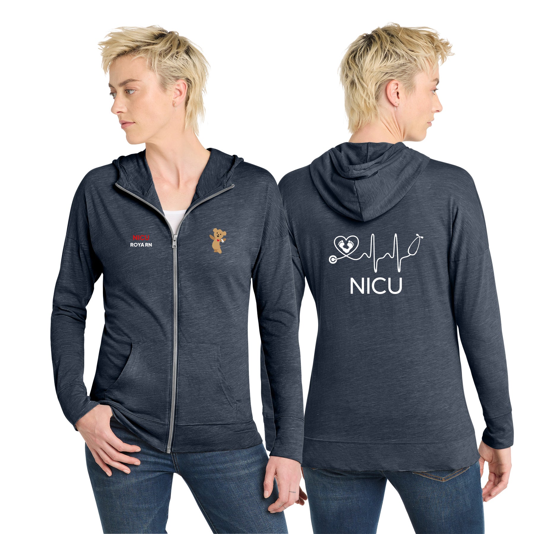 RADY NICU WOMEN'S MEDAL FULL-ZIP HOODIE