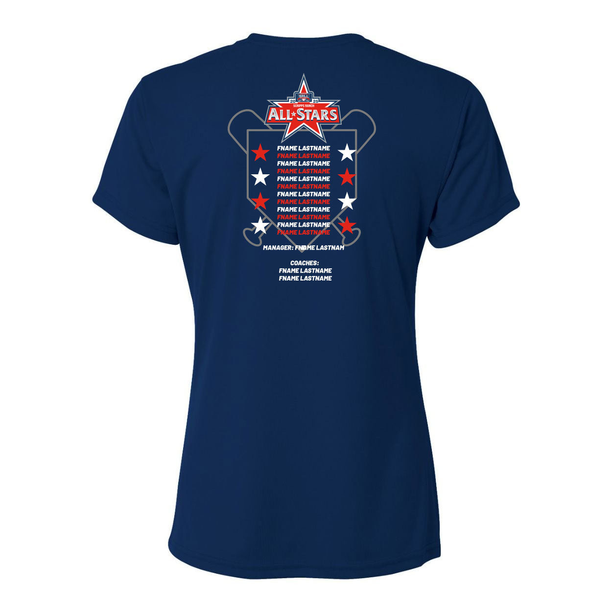 2025 SRLL ALL-STARS LOGO PERFORMANCE SHORT SLEEVE TEE