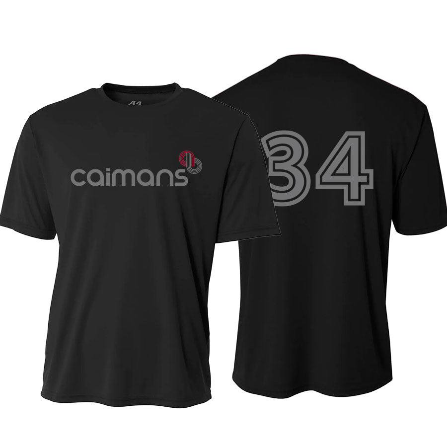 ACADEMY OF BASEBALL CAIMANS LOGO PERFORMANCE SHORT SLEEVE TEE