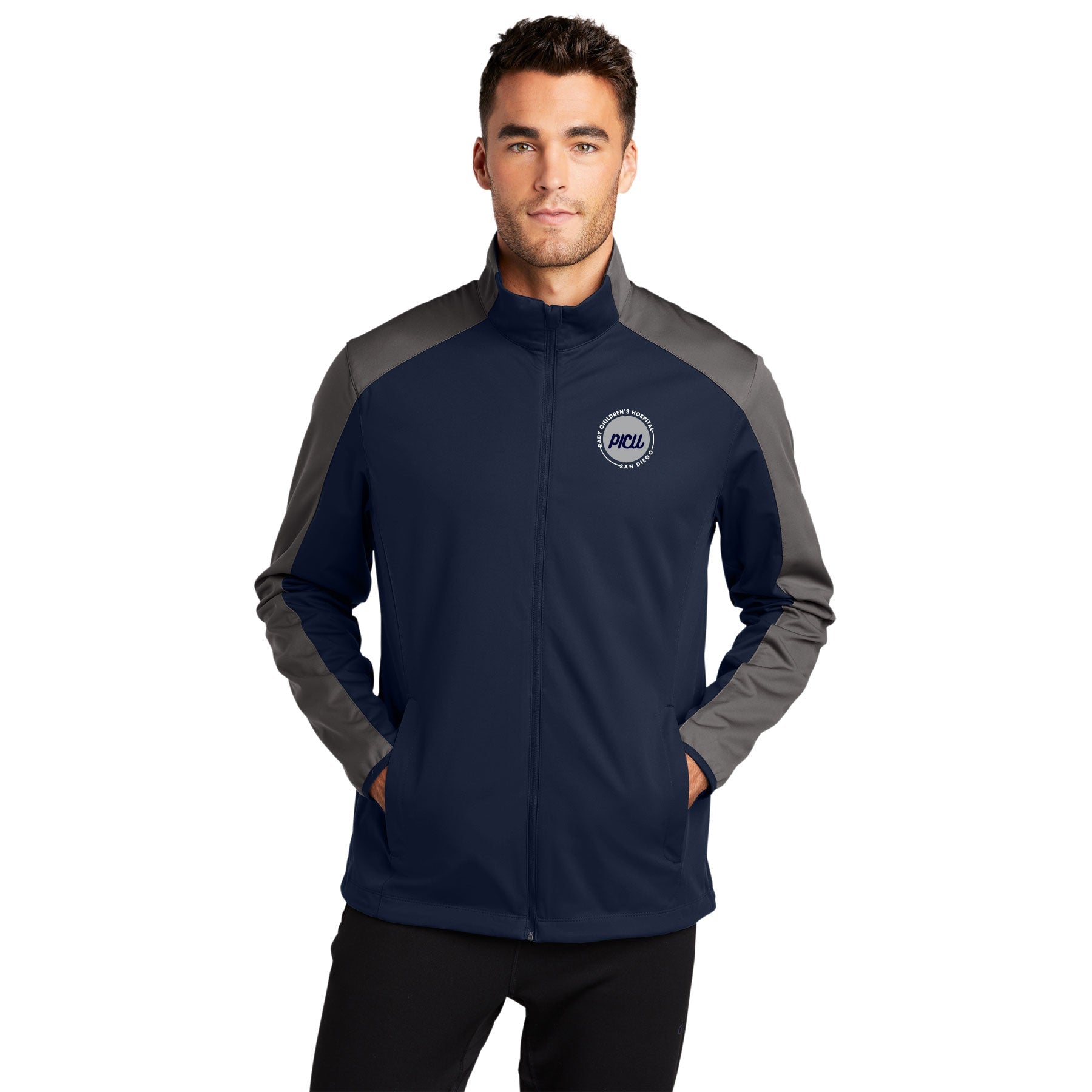 RADY'S PICU PORT AUTHORITY ACTIVE COLORBLOCK SOFT SHELL JACKET