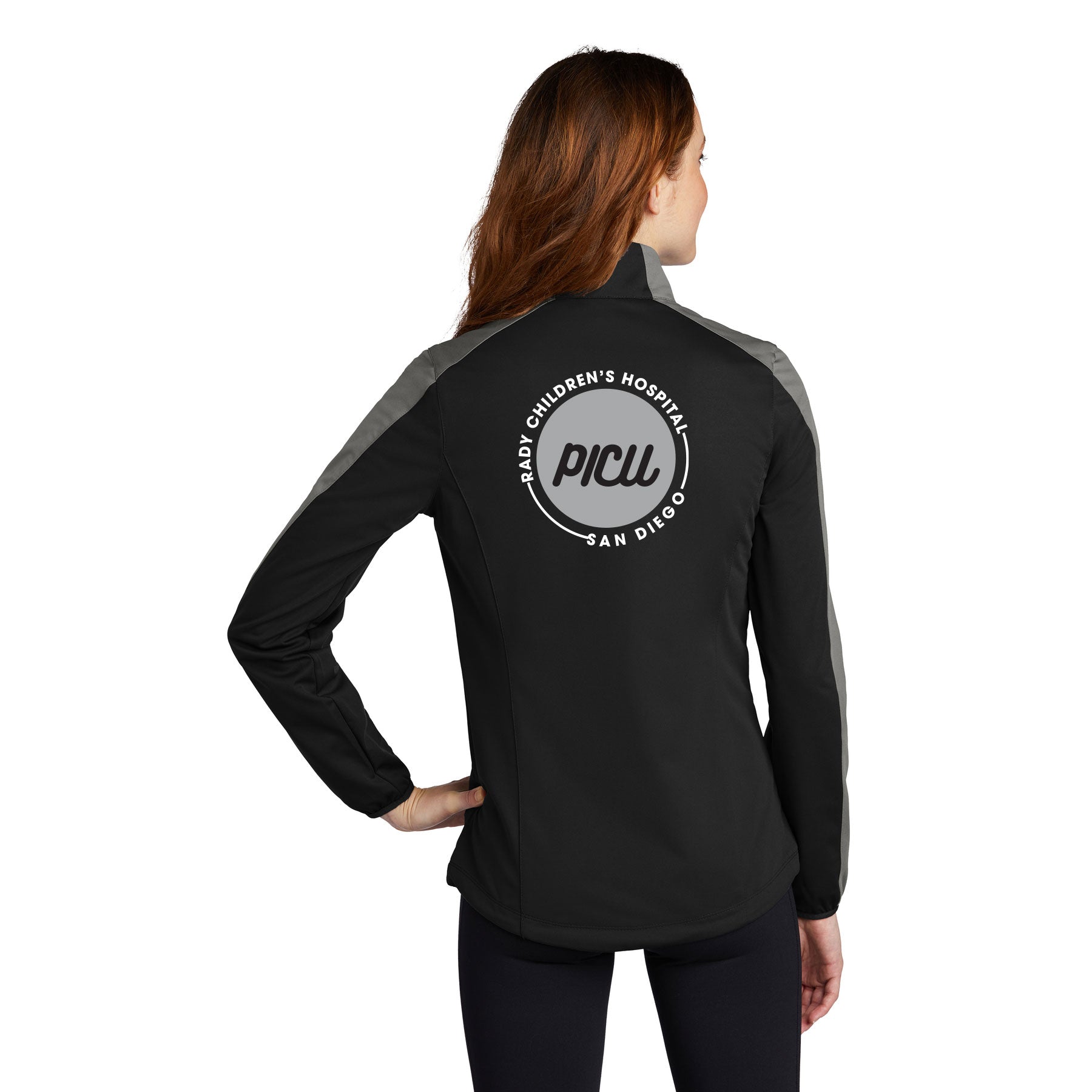 RADY'S PICU PORT AUTHORITY ACTIVE COLORBLOCK SOFT SHELL JACKET
