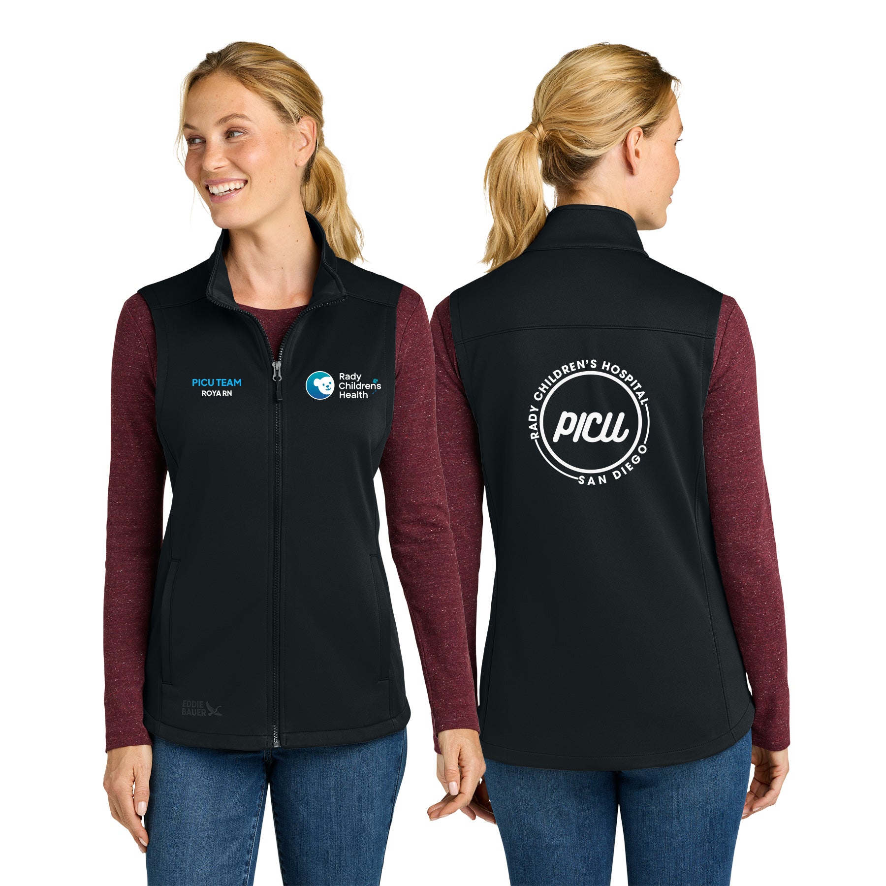 PICU Eddie Bauer WomenÕs Smooth Mid Layer Fleece Vest