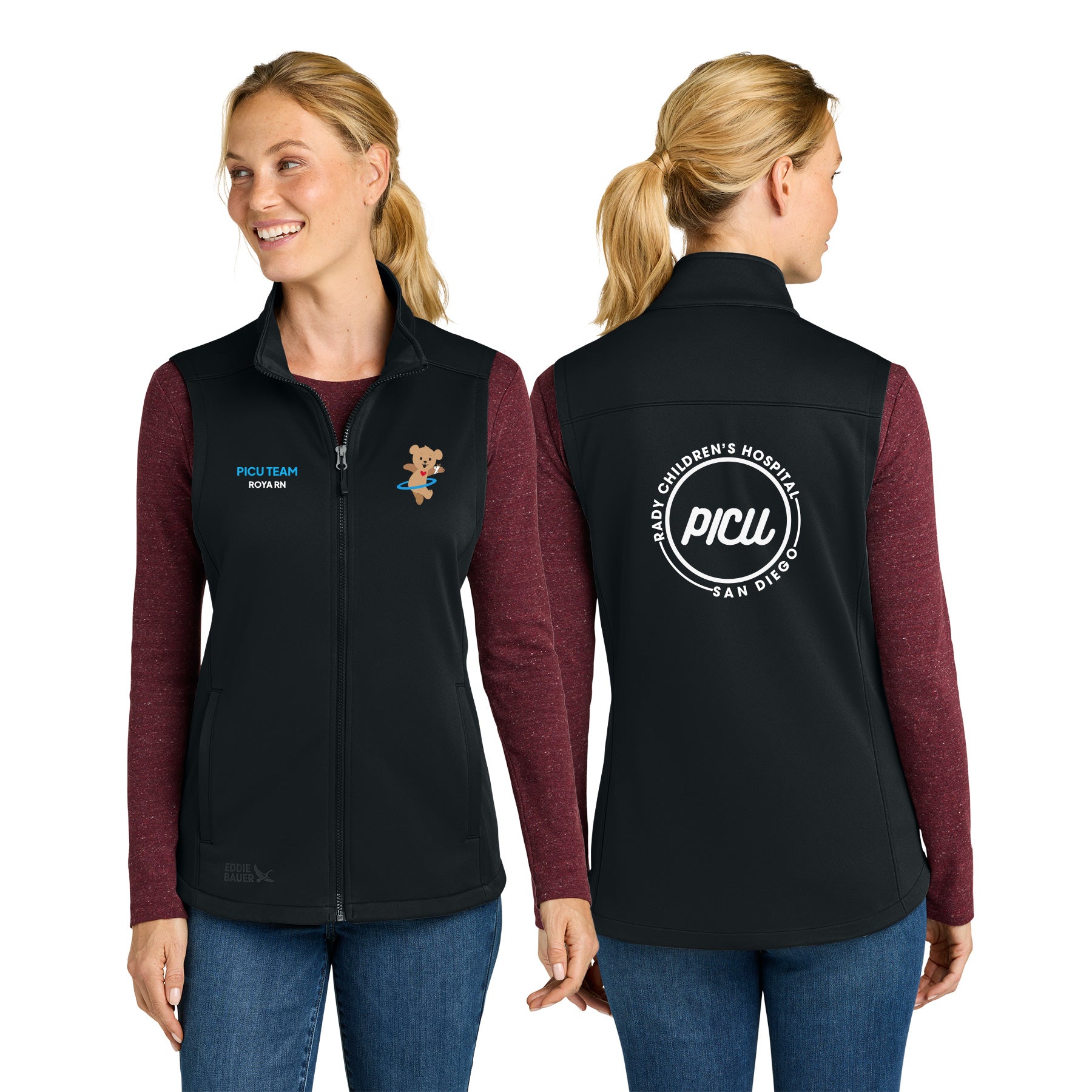 PICU Eddie Bauer WomenÕs Smooth Mid Layer Fleece Vest