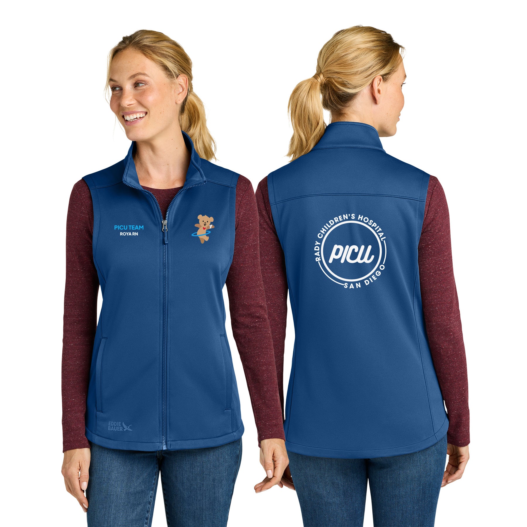 PICU Eddie Bauer WomenÕs Smooth Mid Layer Fleece Vest
