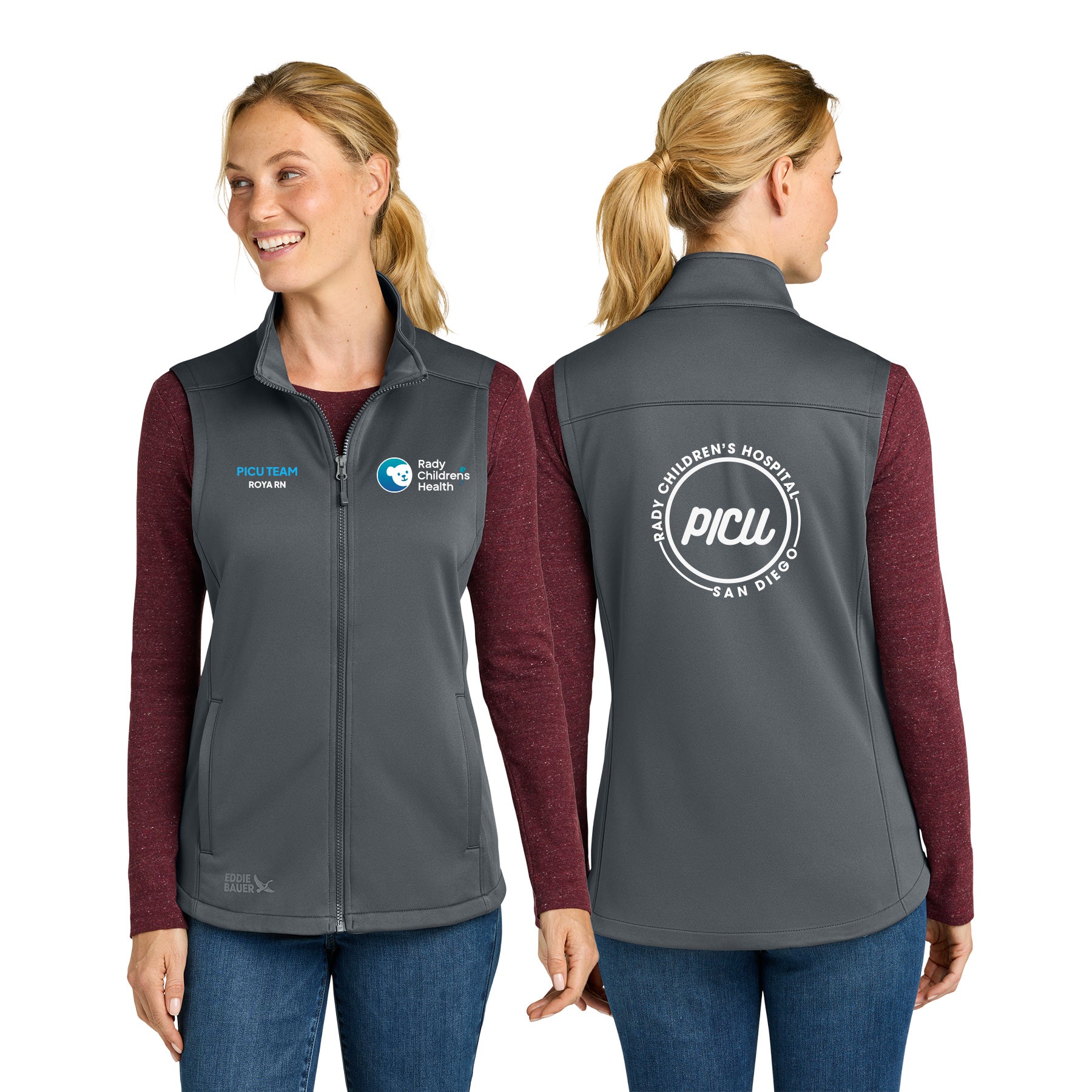 PICU Eddie Bauer WomenÕs Smooth Mid Layer Fleece Vest