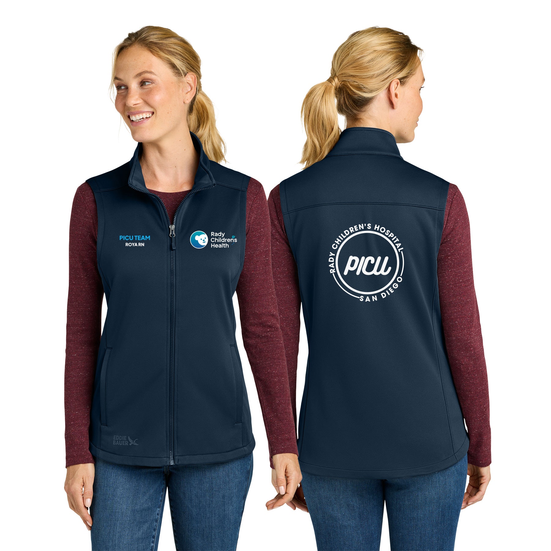PICU Eddie Bauer WomenÕs Smooth Mid Layer Fleece Vest