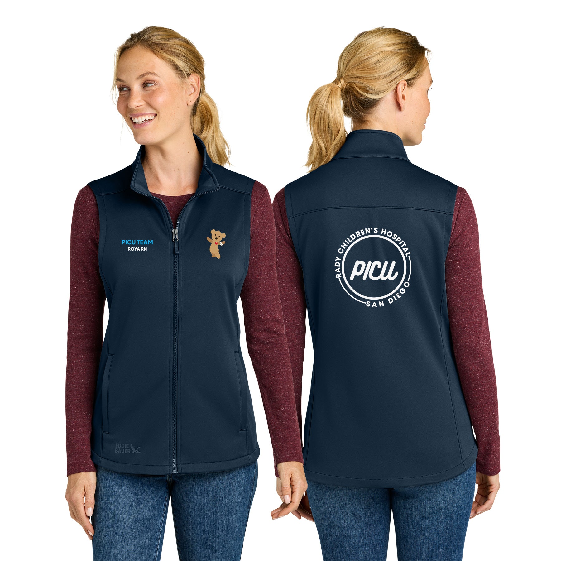 PICU Eddie Bauer WomenÕs Smooth Mid Layer Fleece Vest