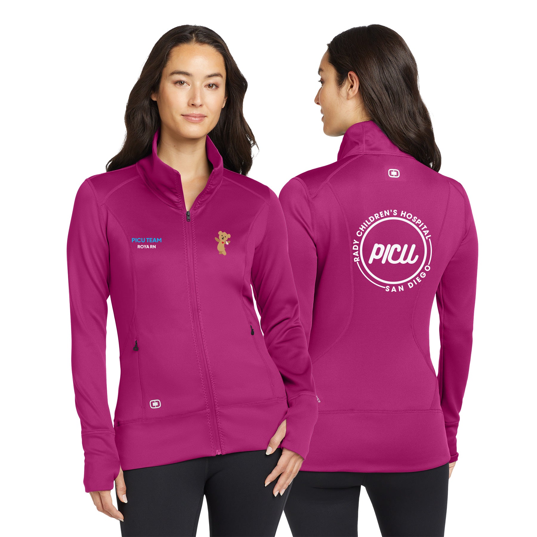 PICU Left Chest Block OGIO ENDURANCE Ladies Fulcrum Full-Zip