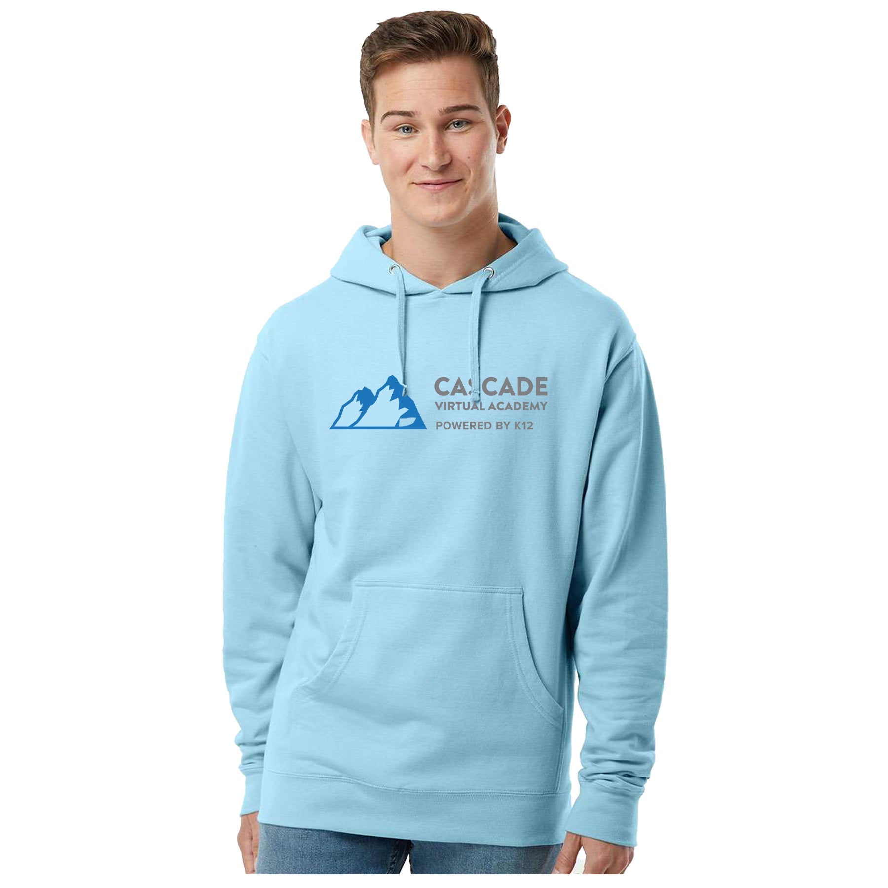 CASCADE VIRTUAL ACADEMY LOGO MIDWEIGHT HOODED SWEATSHIRT
