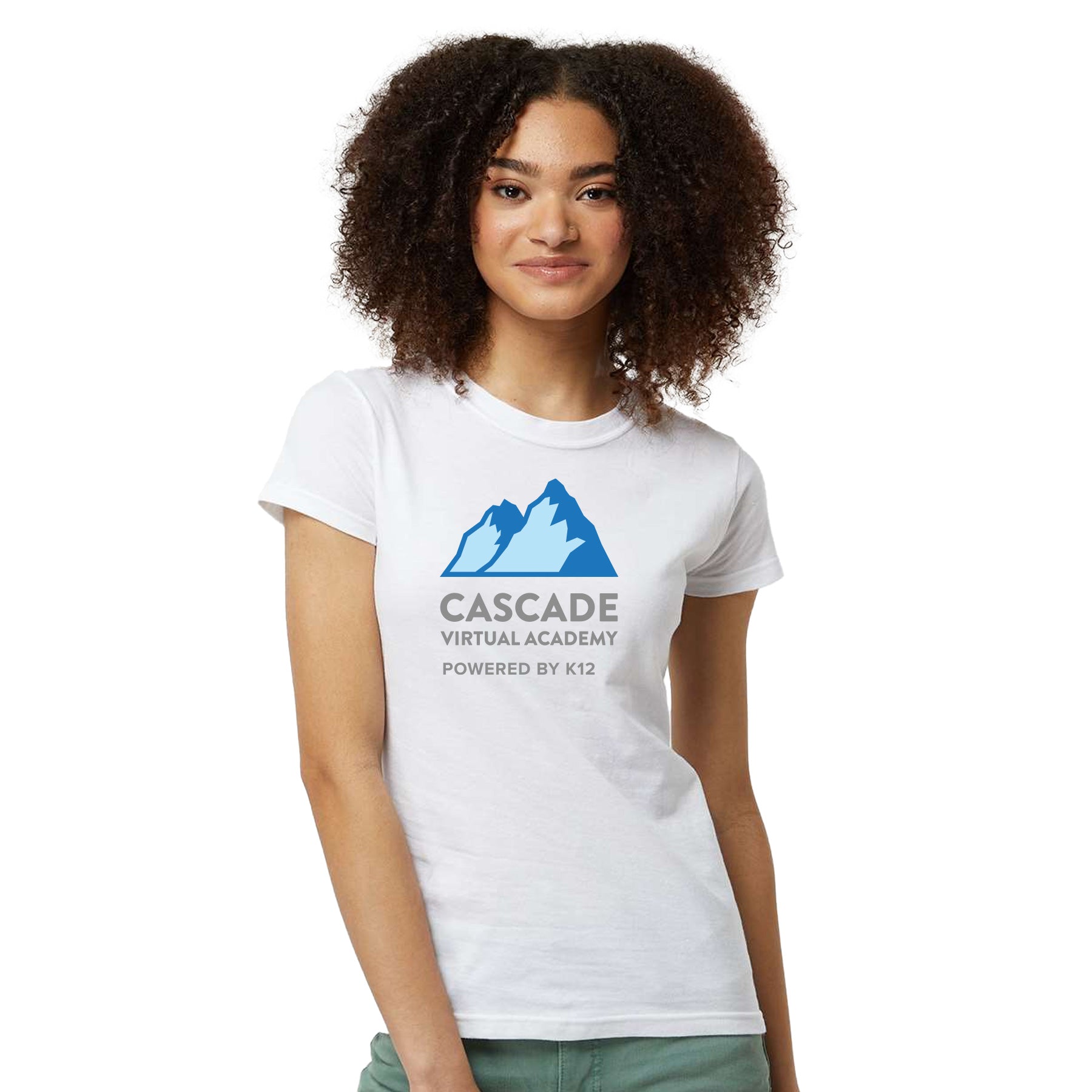 CASCADE VIRTUAL ACADEMY LOGO SLIM FIT JERSEY TEE