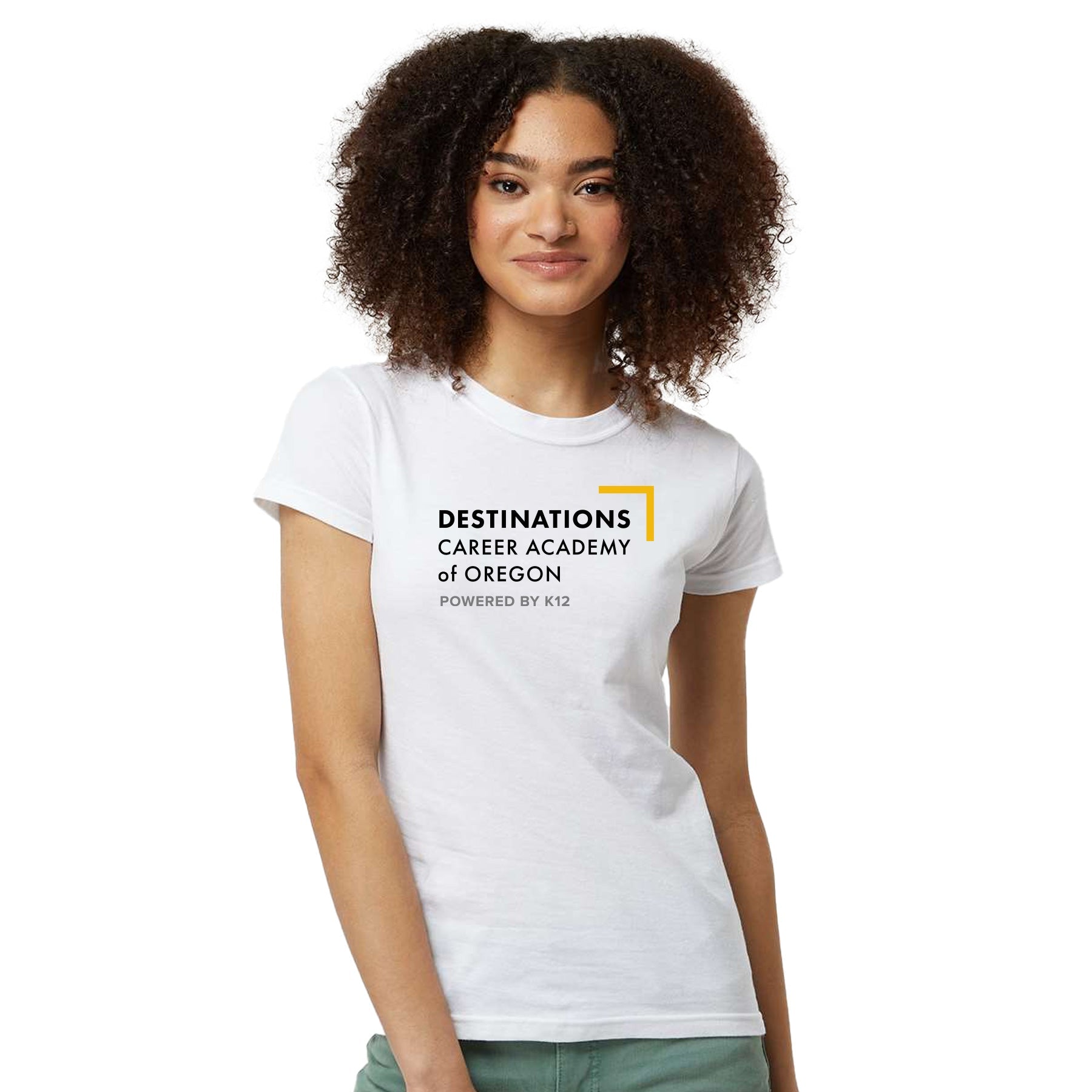 DESTINATIONS CAREER ACADEMY LOGO SLIM FIT JERSEY TEE