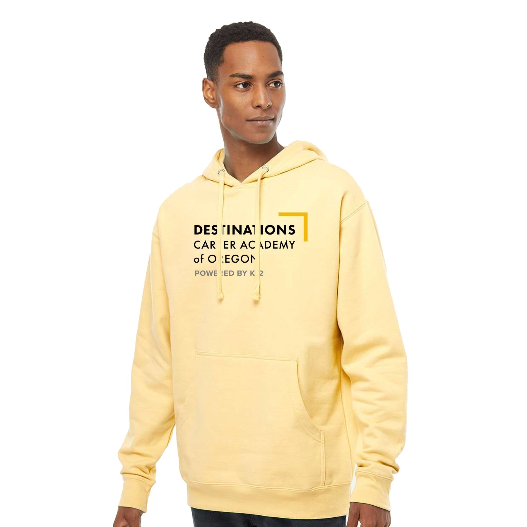 DESTINATIONS CAREER ACADEMY LOGO MIDWEIGHT HOODED SWEATSHIRT