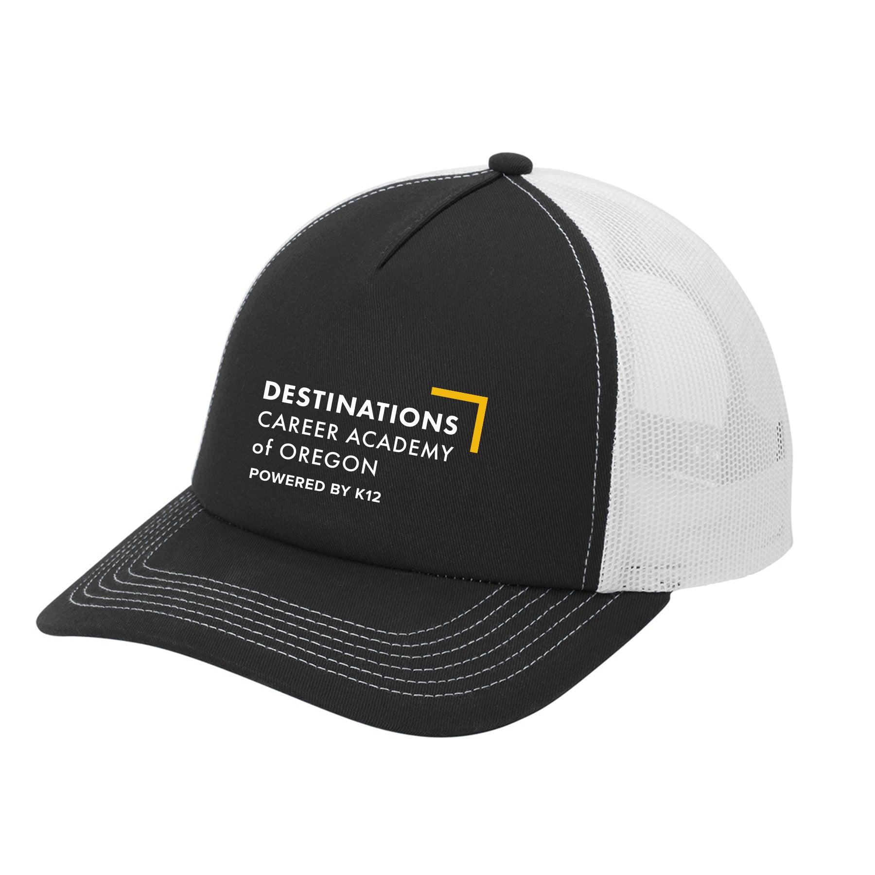 DESTINATIONS CAREER ACADEMY LOGO LOW-PROFILE SNAPBACK 5-PANEL TRUCKER PRINTED CAP