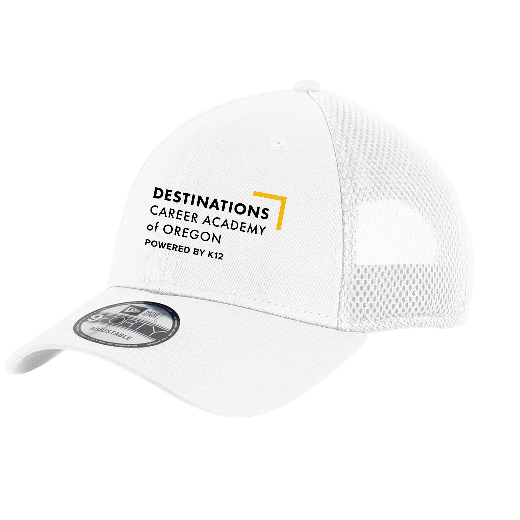 DESTINATIONS CAREER ACADEMY LOGO NEW ERA SNAPBACK CONTRAST FRONT MESH CAP