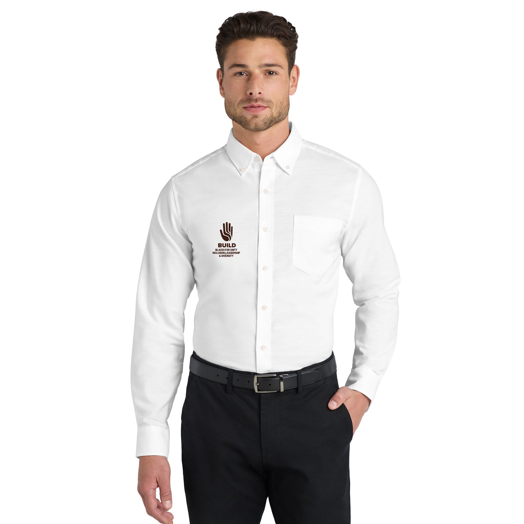BUILD LOGO SUPERPRO OXFORD SHIRT