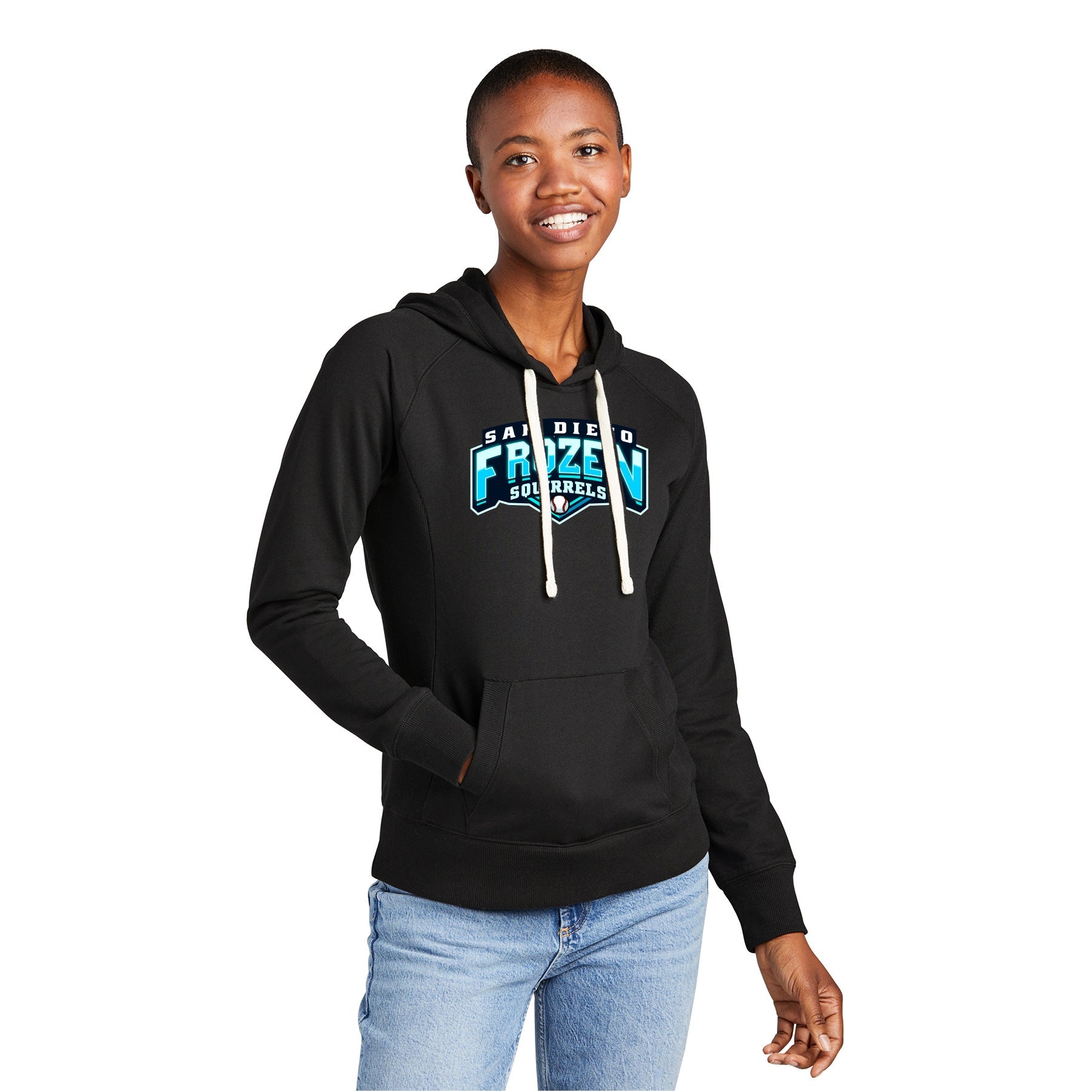 FROZEN SQUIRRELS WORDMARK WOMENÕS RE-FLEECEª HOODIE