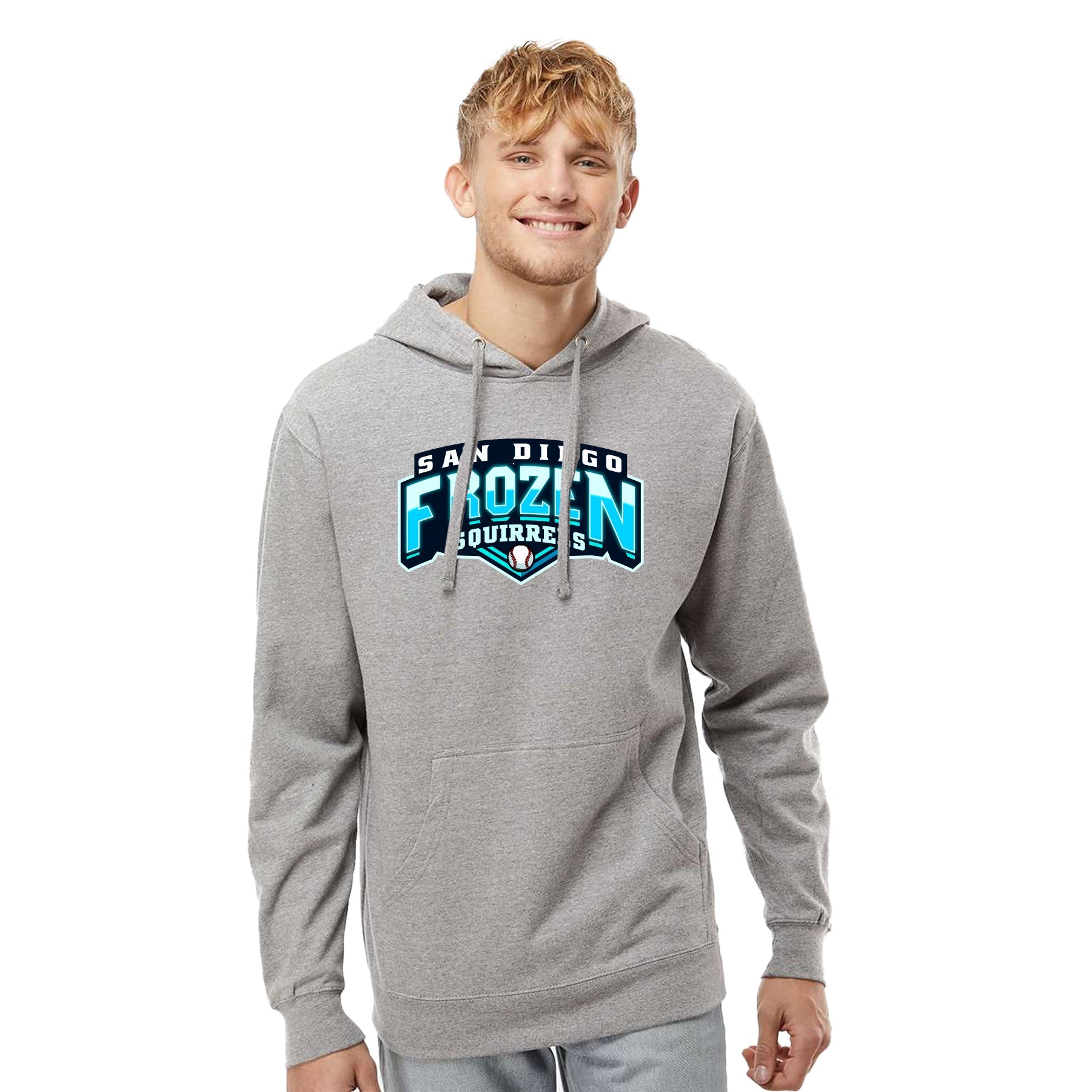 FROZEN SQUIRRELS WORDMARK MIDWEIGHT HOODED SWEATSHIRT