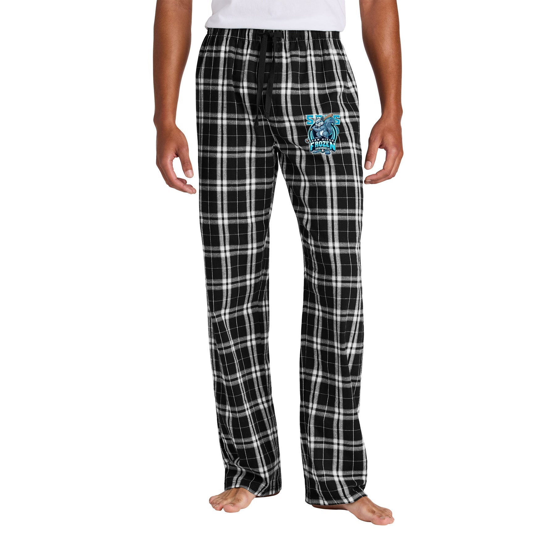 FROZEN SQUIRRELS SHIELD MEN'S FLANNEL PLAID PANT