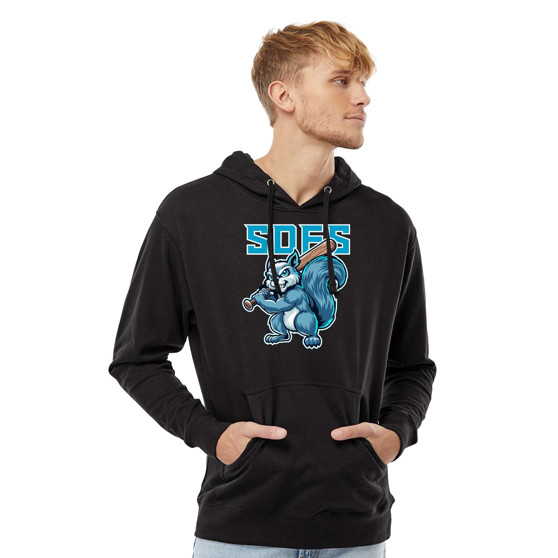 FROZEN SQUIRRELS LOGO MIDWEIGHT HOODED SWEATSHIRT