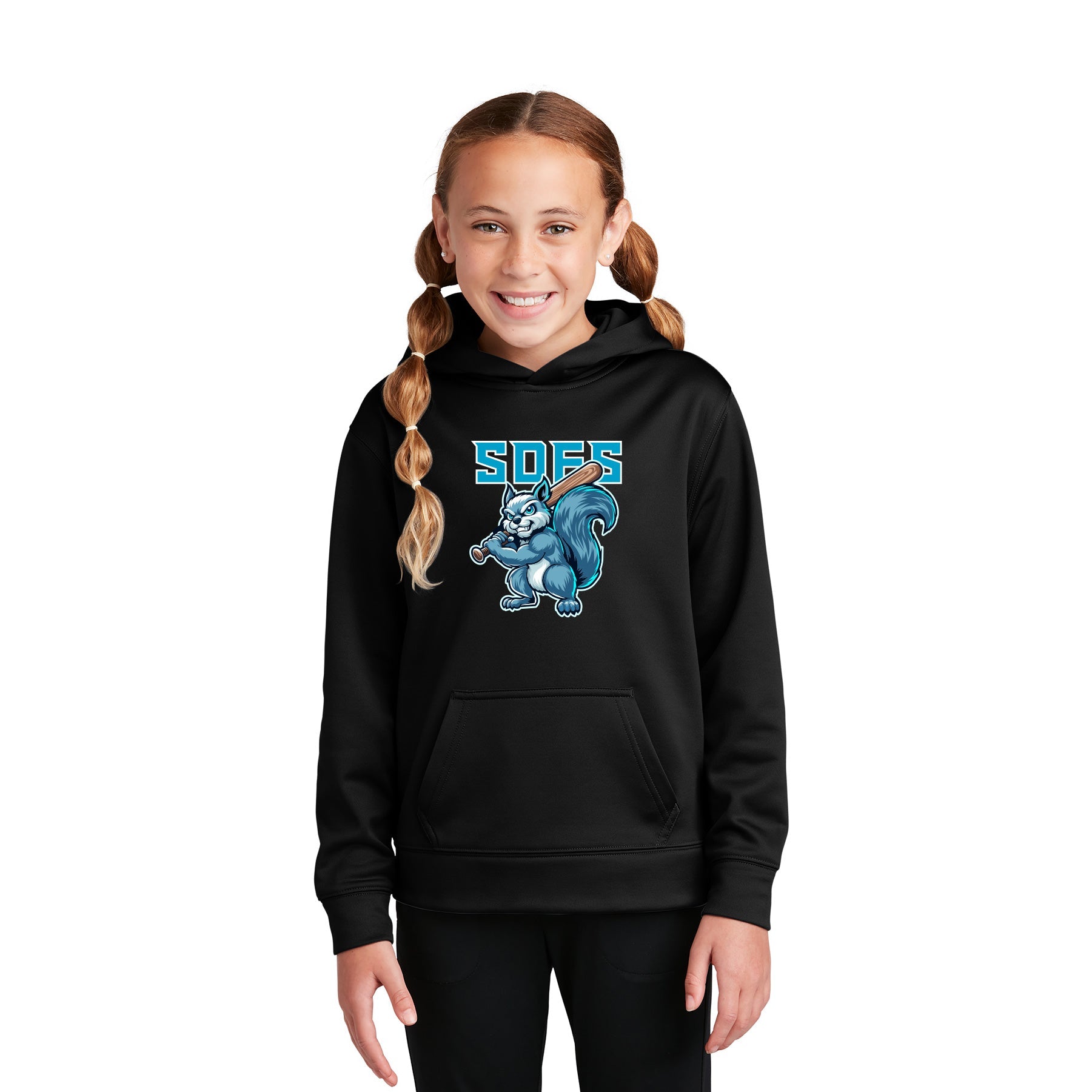 FROZEN SQUIRRELS LOGO PERFORMANCE HOODED SWEATSHIRT