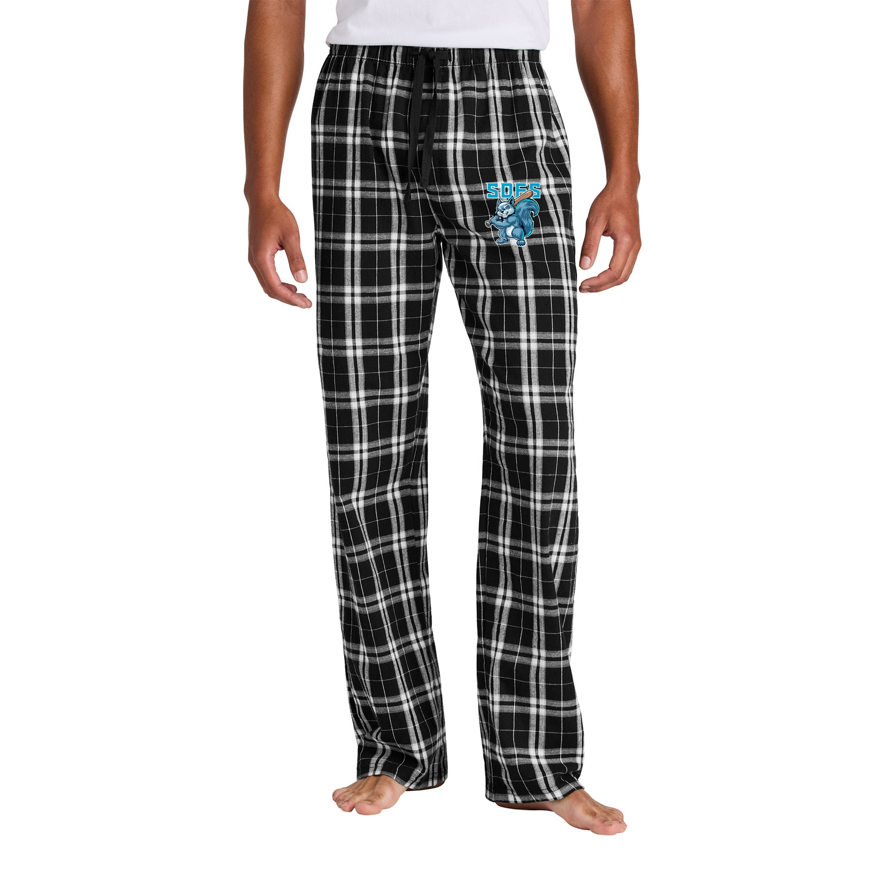 FROZEN SQUIRRELS LOGO MEN'S FLANNEL PLAID PANT