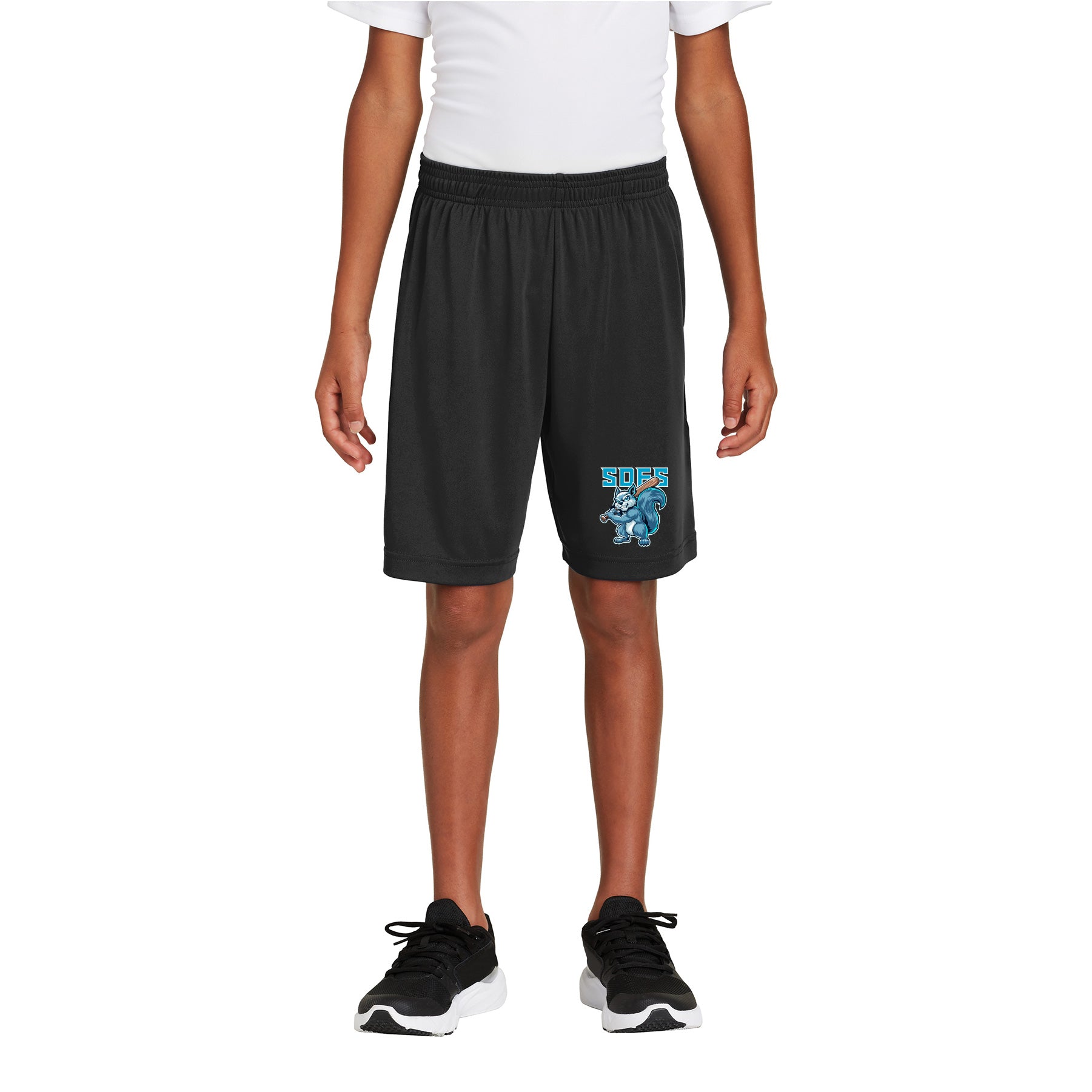 FROZEN SQUIRRELS LOGO YOUTH POSICHARGE COMPETITOR POCKETED SHORT