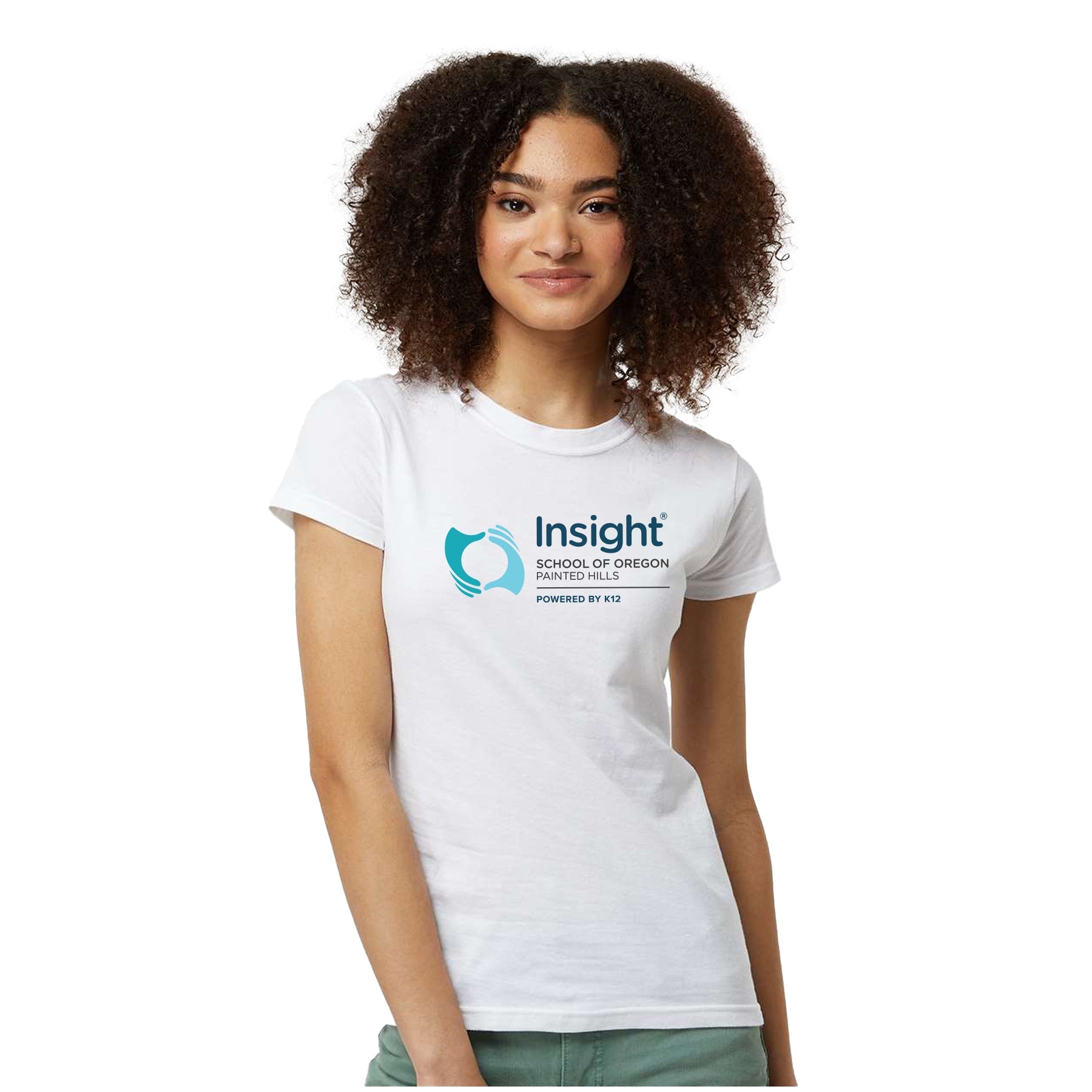 INSIGHT SCHOOL OF OREGON LOGO SLIM FIT JERSEY TEE