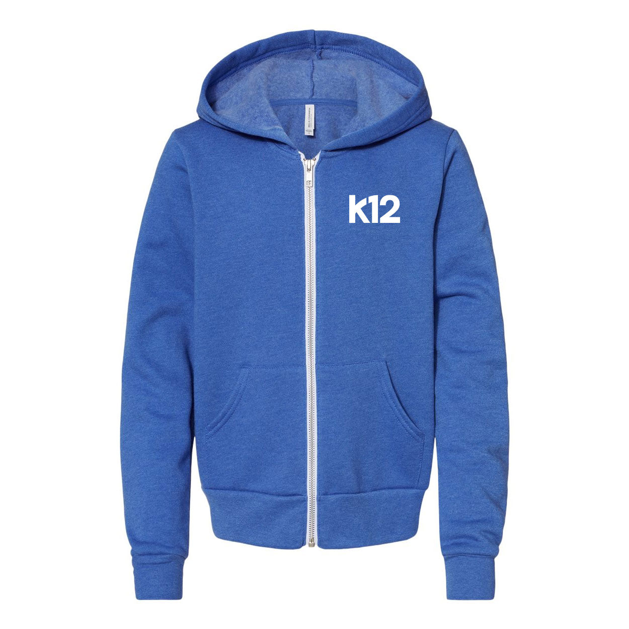 K12 LOGO YOUTH SPONGE FLEECE FULL-ZIP HOODIE