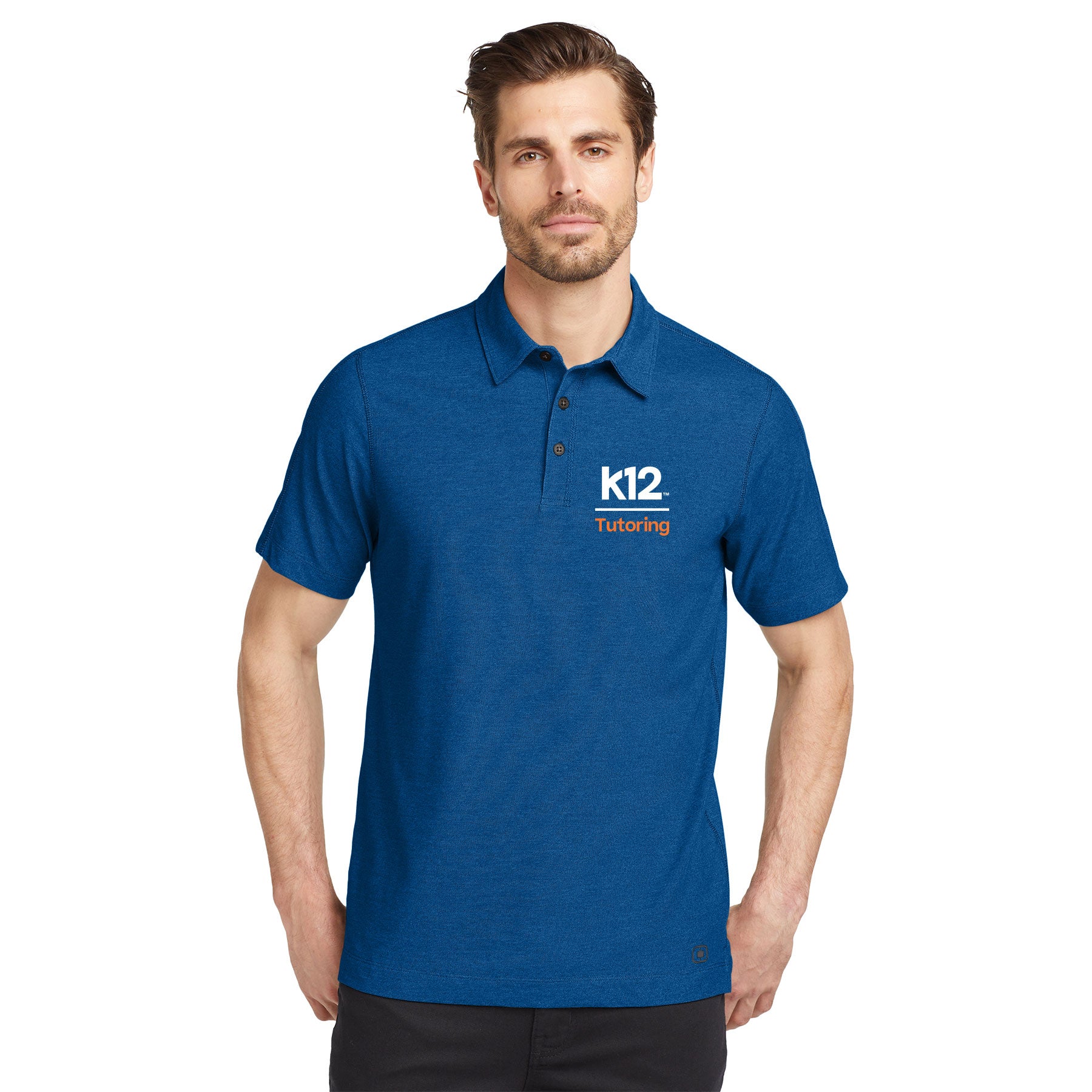 K12 TUTORING LOGO ONYX POLO - EMBROIDERED