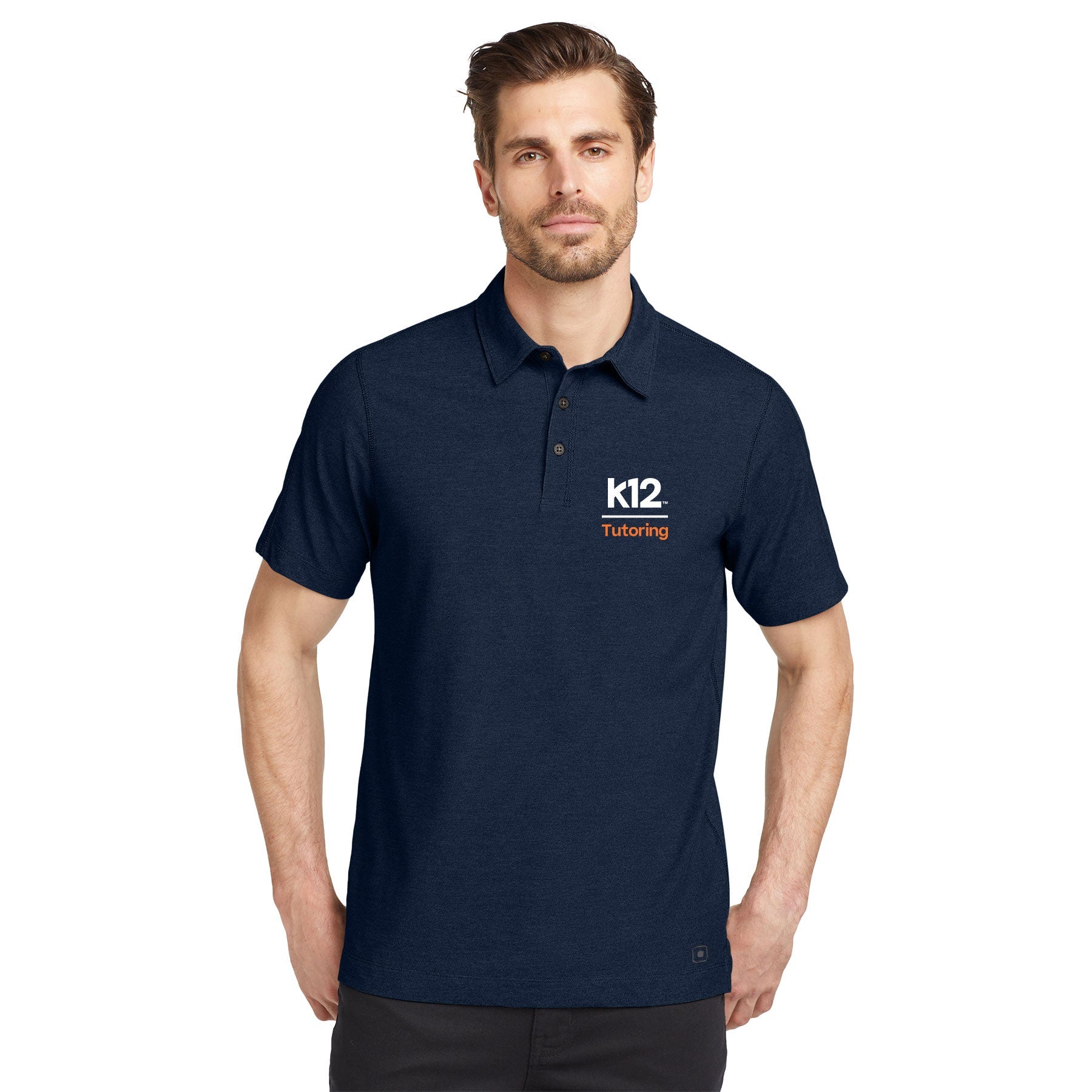 K12 TUTORING LOGO ONYX POLO - EMBROIDERED
