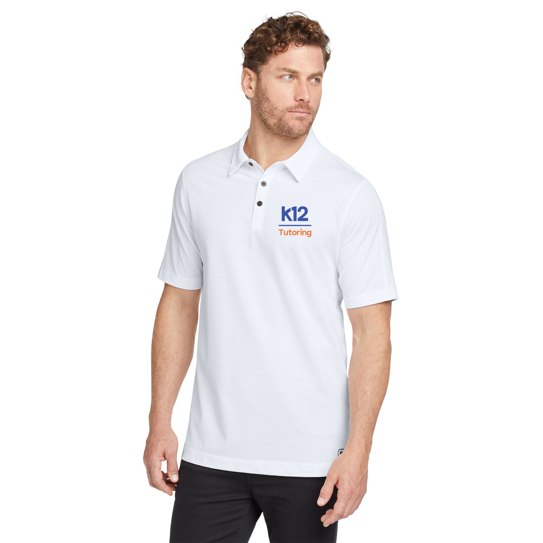 K12 TUTORING LOGO ONYX POLO - EMBROIDERED