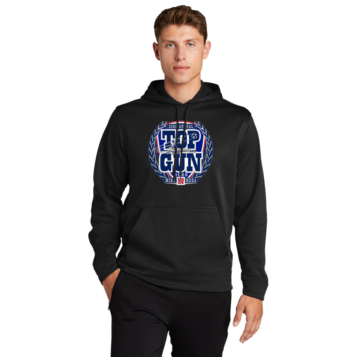TOP GUN 25 CREST PERFORMANCE HOODED SWEATSHIRT