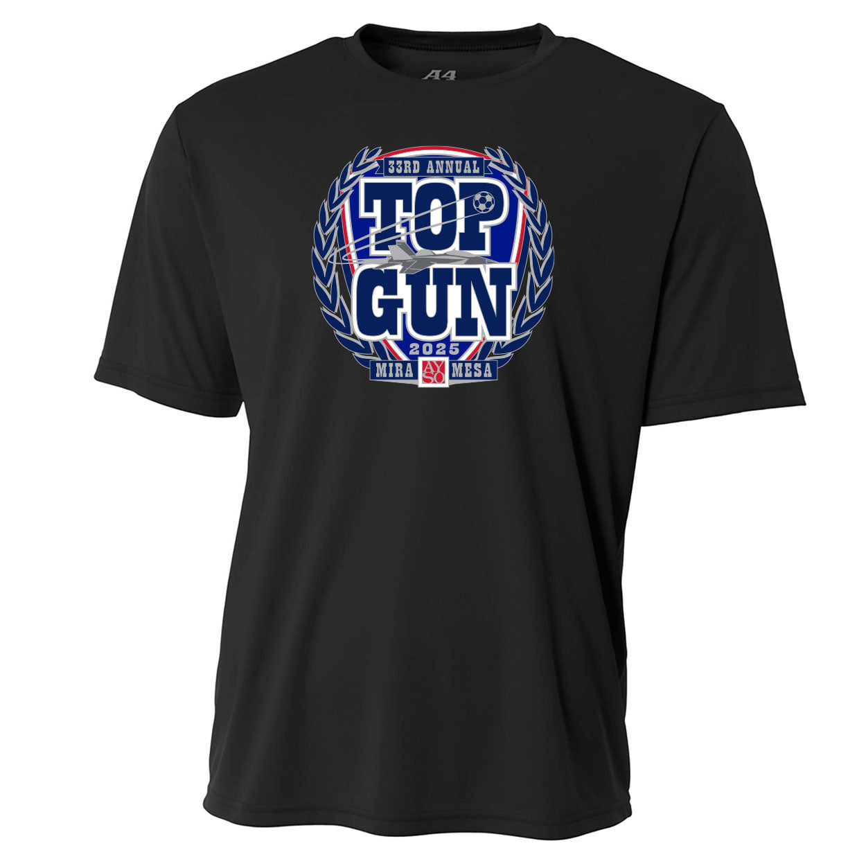 TOP GUN 25 CREST PERFORMANCE SHORT SLEEVE TEE