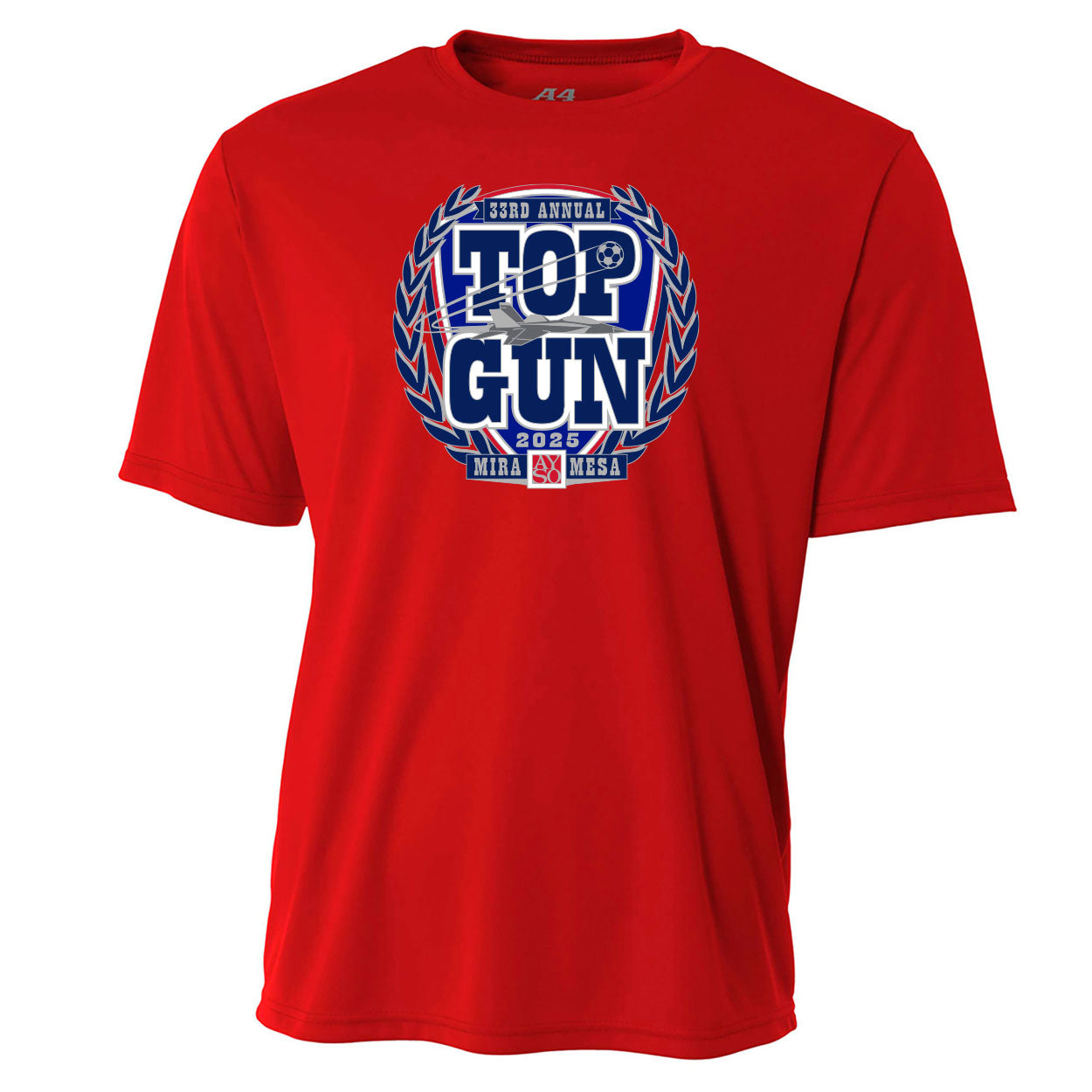 TOP GUN 25 CREST PERFORMANCE SHORT SLEEVE TEE