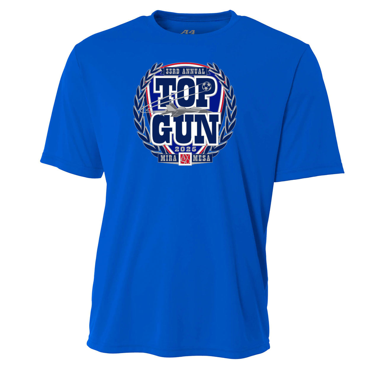 TOP GUN 25 CREST PERFORMANCE SHORT SLEEVE TEE