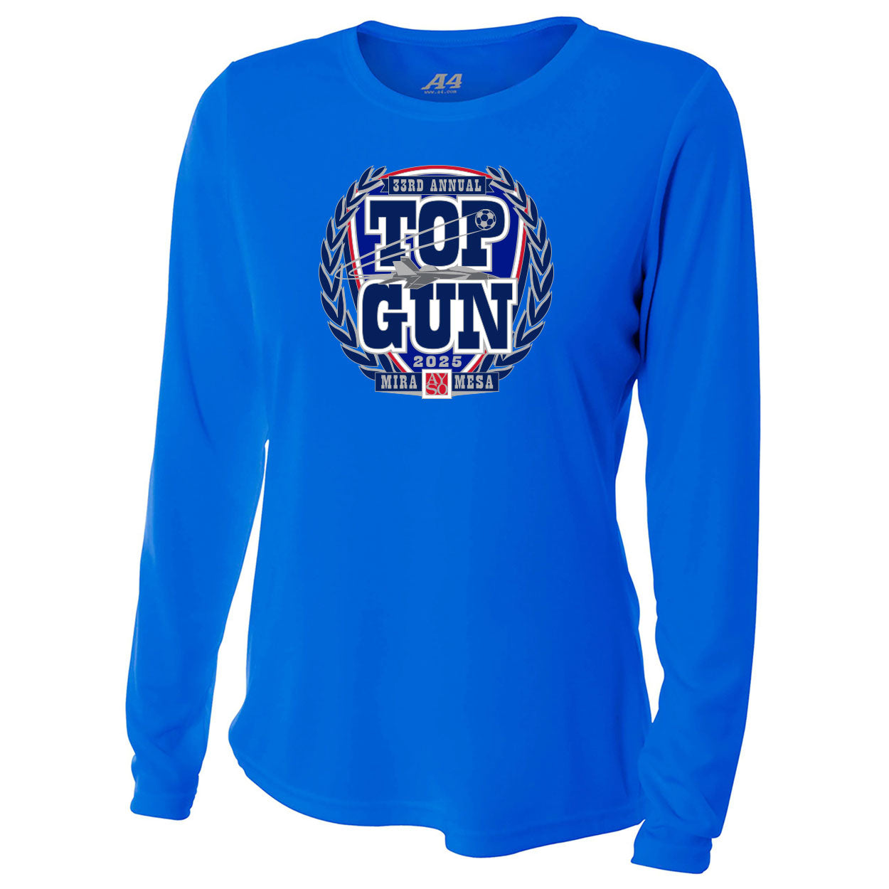 TOP GUN 25 CREST PERFORMANCE LONG SLEEVE TEE