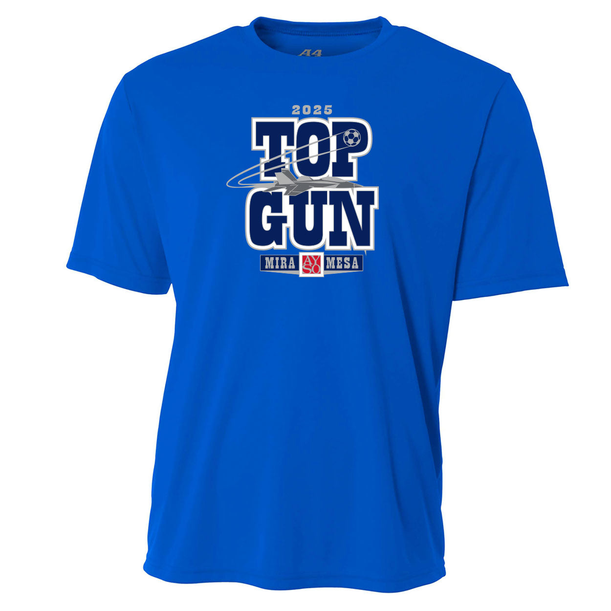 TOP GUN 25 TEXT PERFORMANCE SHORT SLEEVE TEE